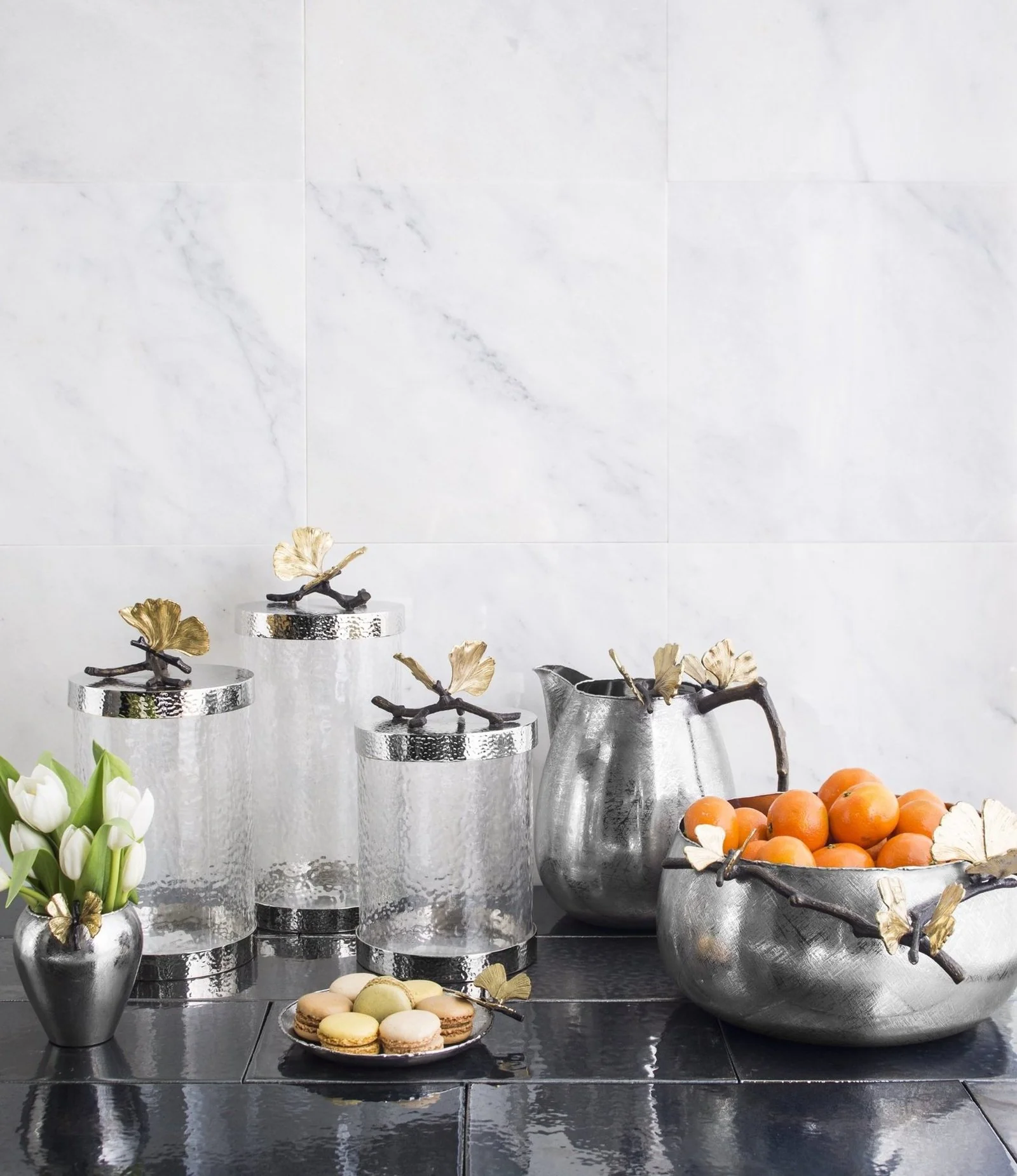 Michael Aram Butterfly Ginkgo Canister - Image 3