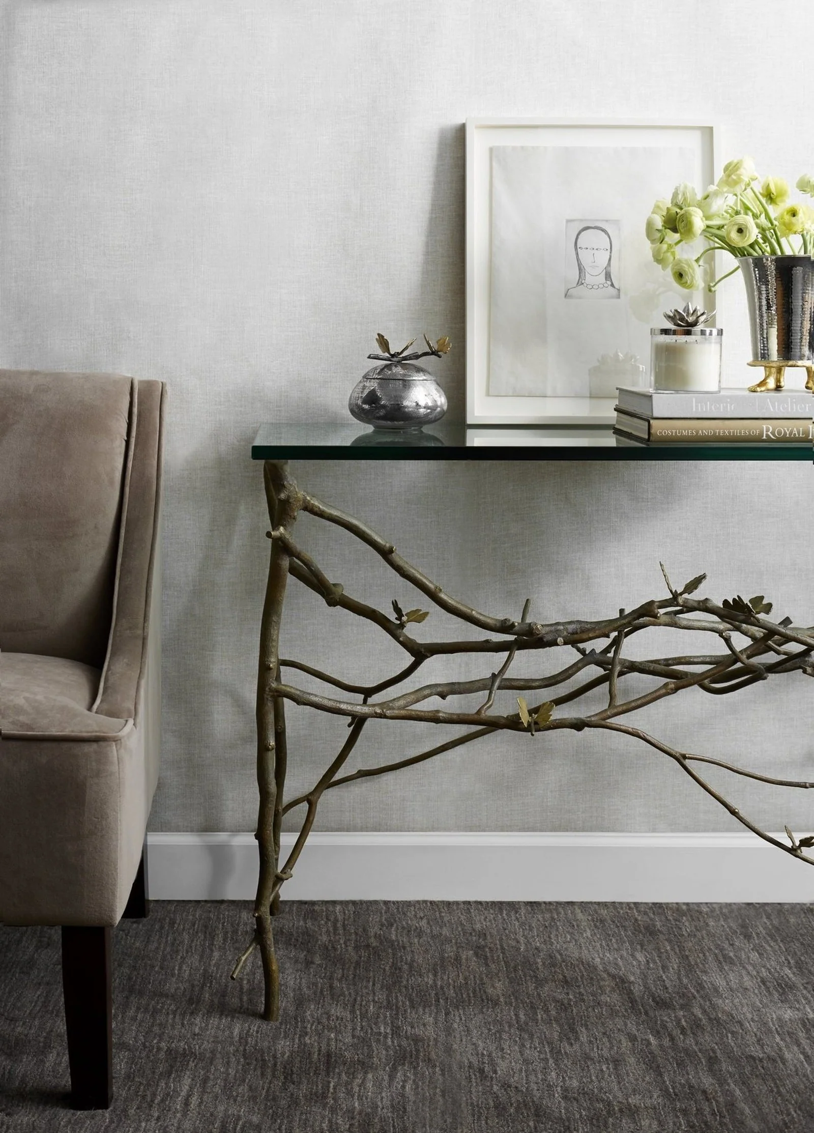 Michael Aram Butterfly Ginkgo Console Table - Image 4