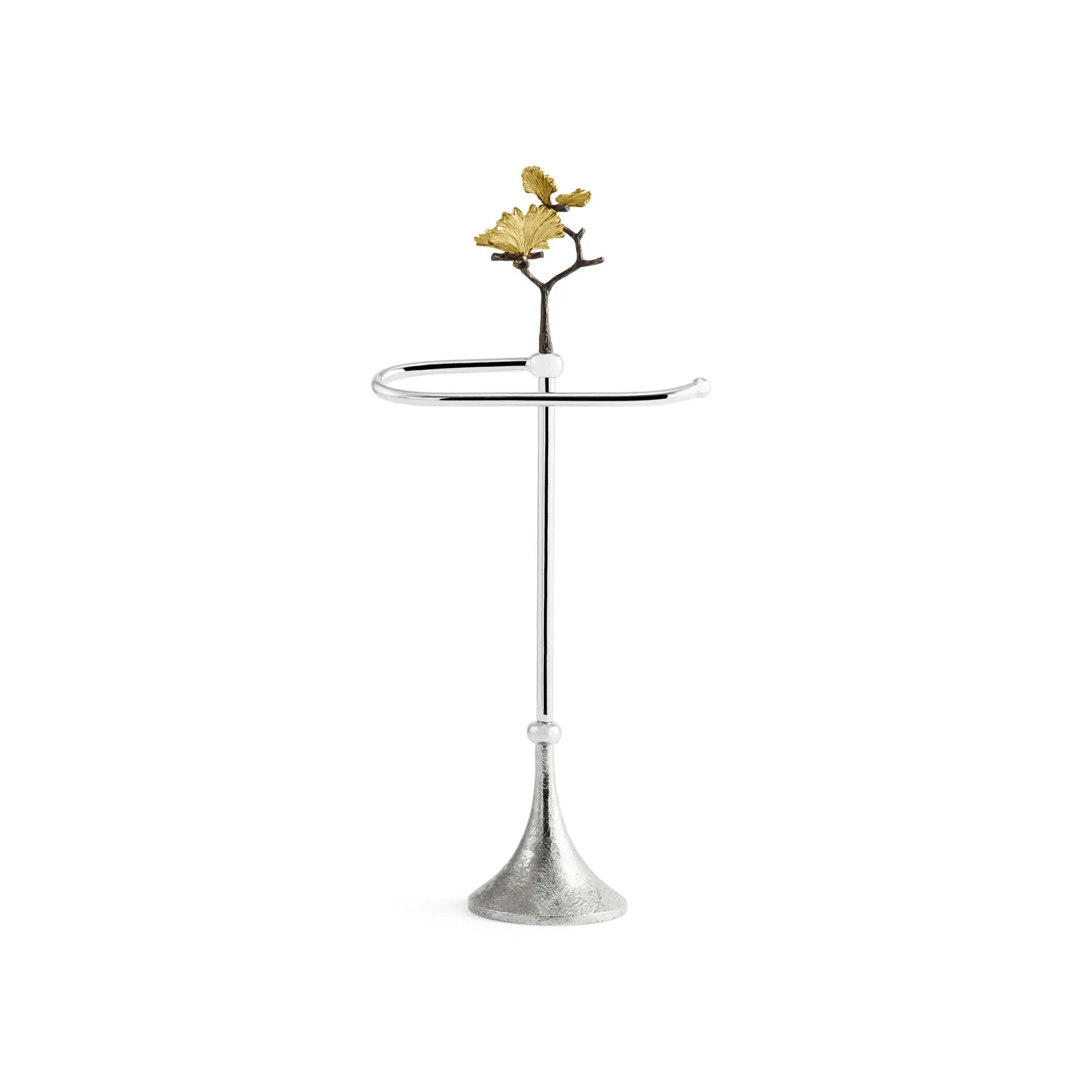 Michael Aram Butterfly Ginkgo Fingertip Towel Stand with Towel - Image 3