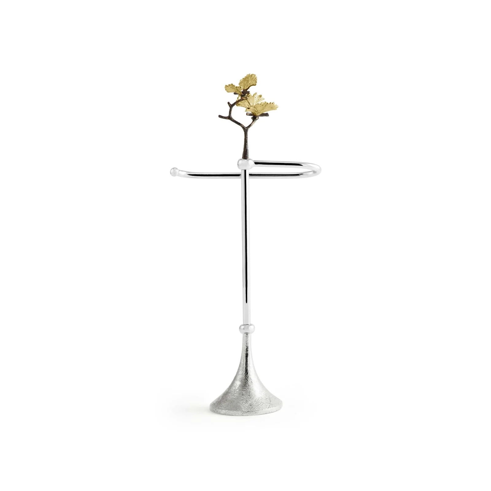 Michael Aram Butterfly Ginkgo Fingertip Towel Stand with Towel - Image 5