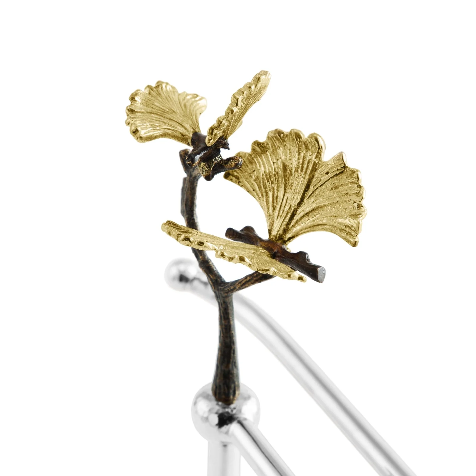 Michael Aram Butterfly Ginkgo Fingertip Towel Stand with Towel - Image 6
