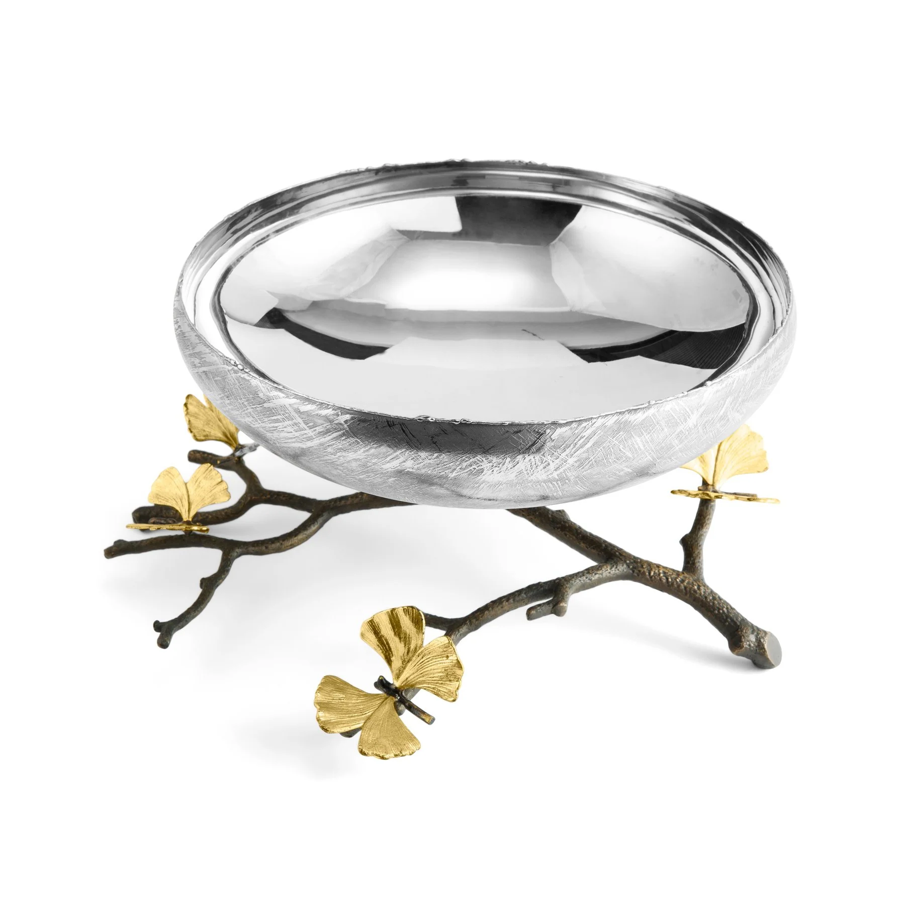 Michael Aram Butterfly Ginkgo Footed Centerpiece Bowl - Image 3