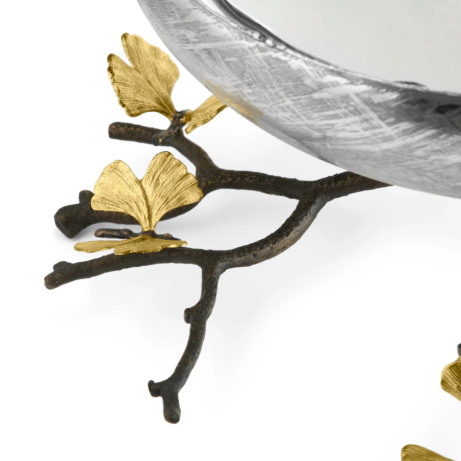 Michael Aram Butterfly Ginkgo Footed Centerpiece Bowl - Image 4