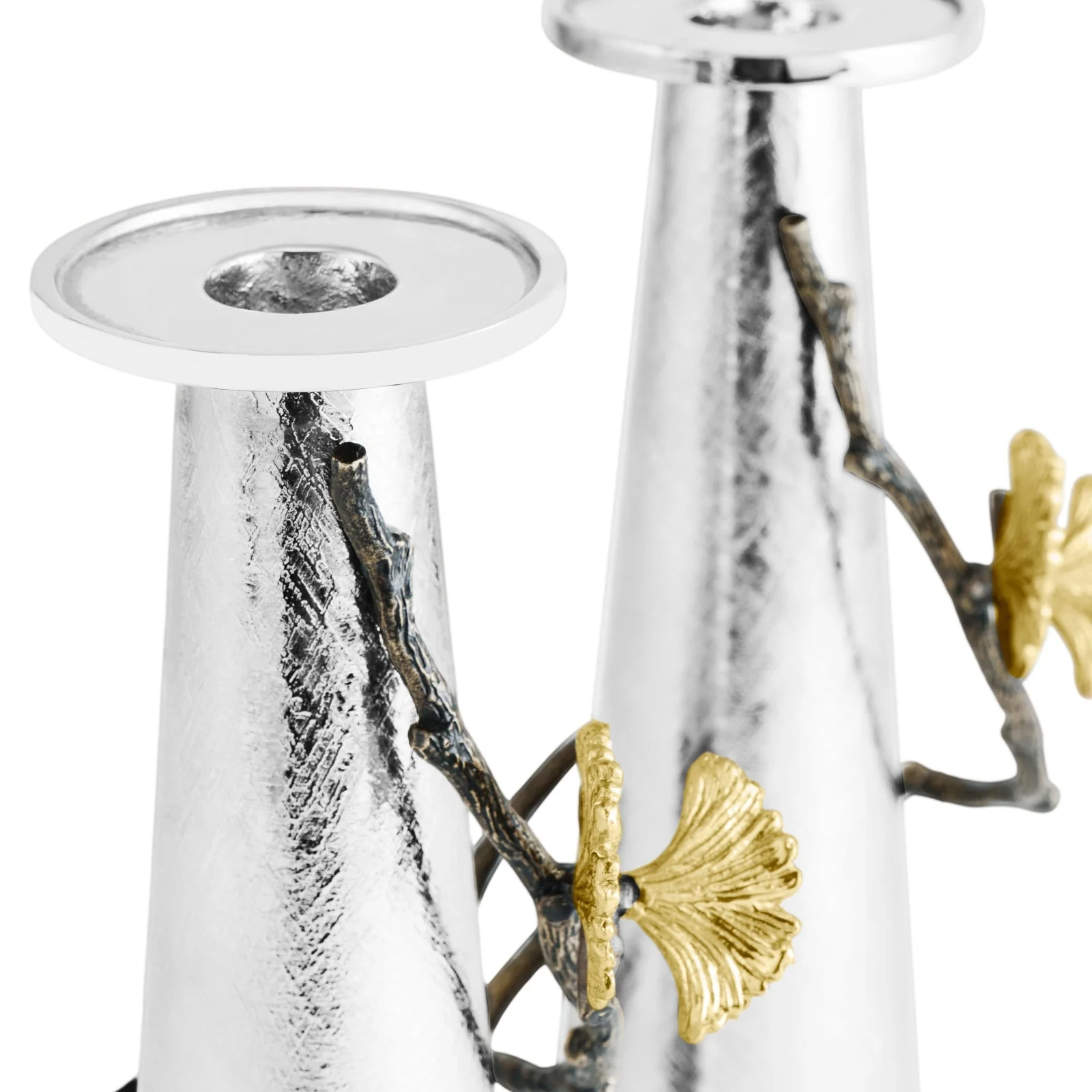 Michael Aram Butterfly Ginkgo Gold Candleholders - Set of 2 - Image 5