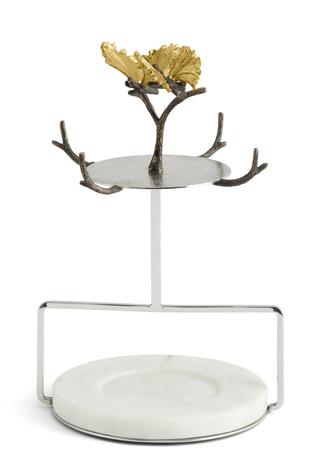 Michael Aram Butterfly Ginkgo Gold Demitasse Set with Stand - Image 6