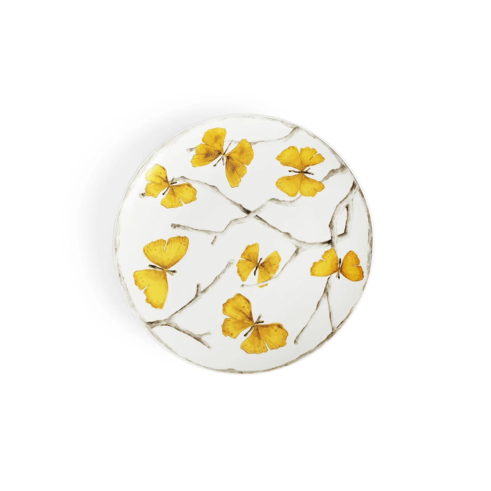 Michael Aram Butterfly Ginkgo Gold Tidbit Plate - Set of 4 - Image 3