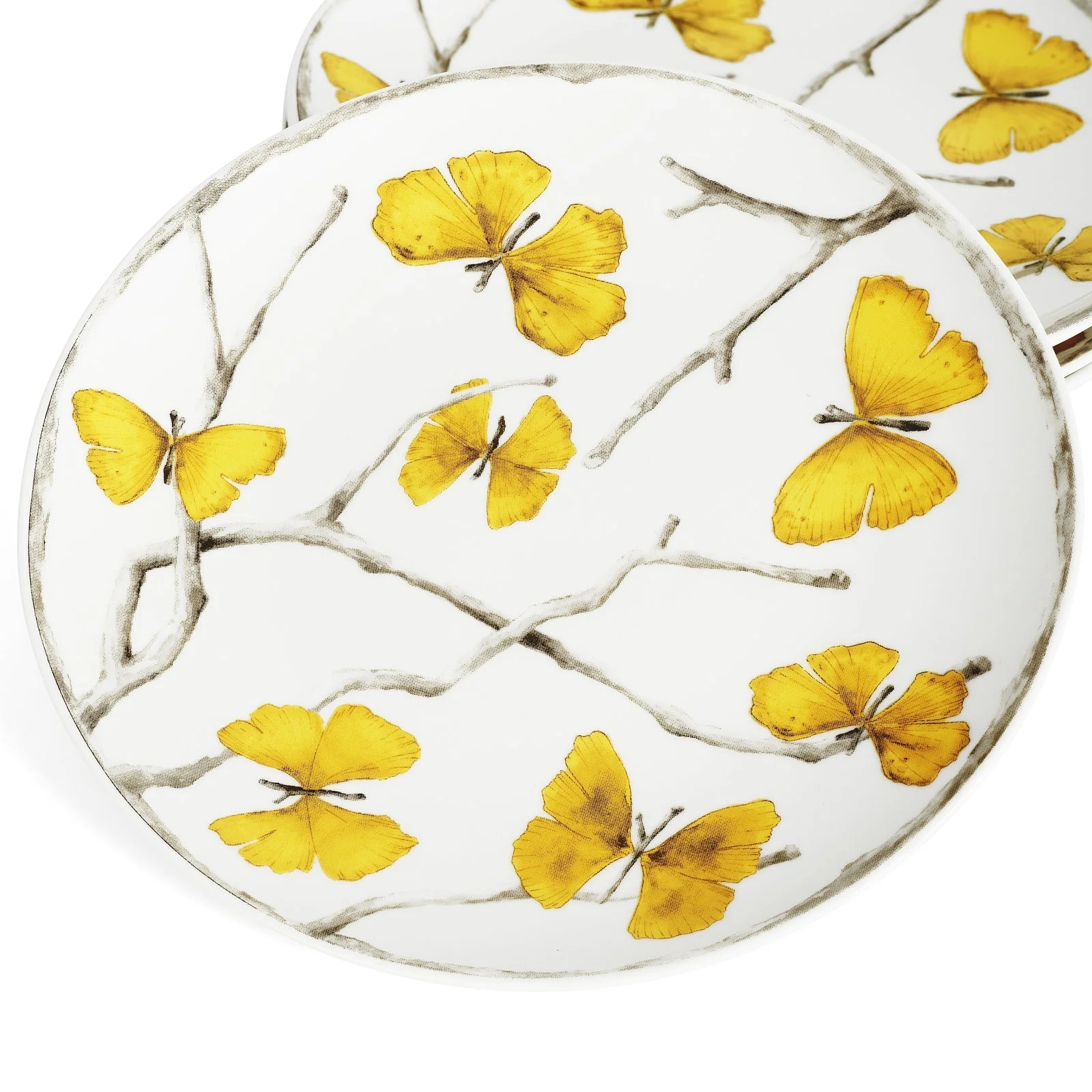 Michael Aram Butterfly Ginkgo Gold Tidbit Plate - Set of 4 - Image 5