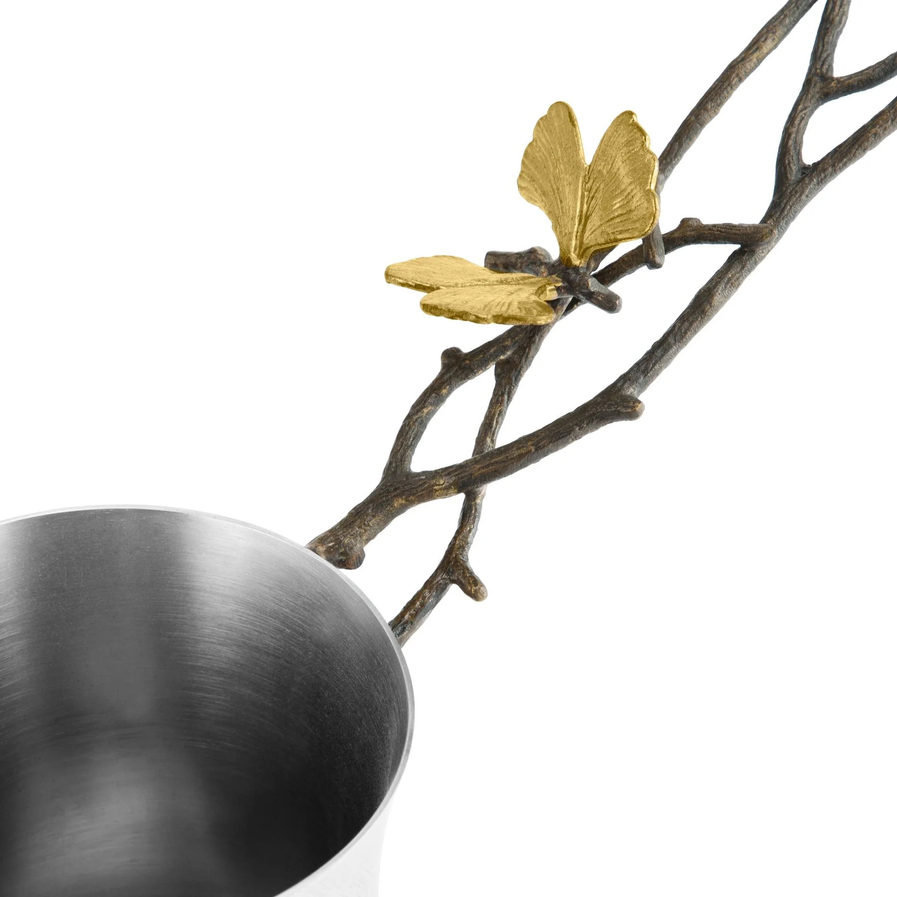 Michael Aram Butterfly Ginkgo Large Coffee Pot w/ Spoon - Image 2