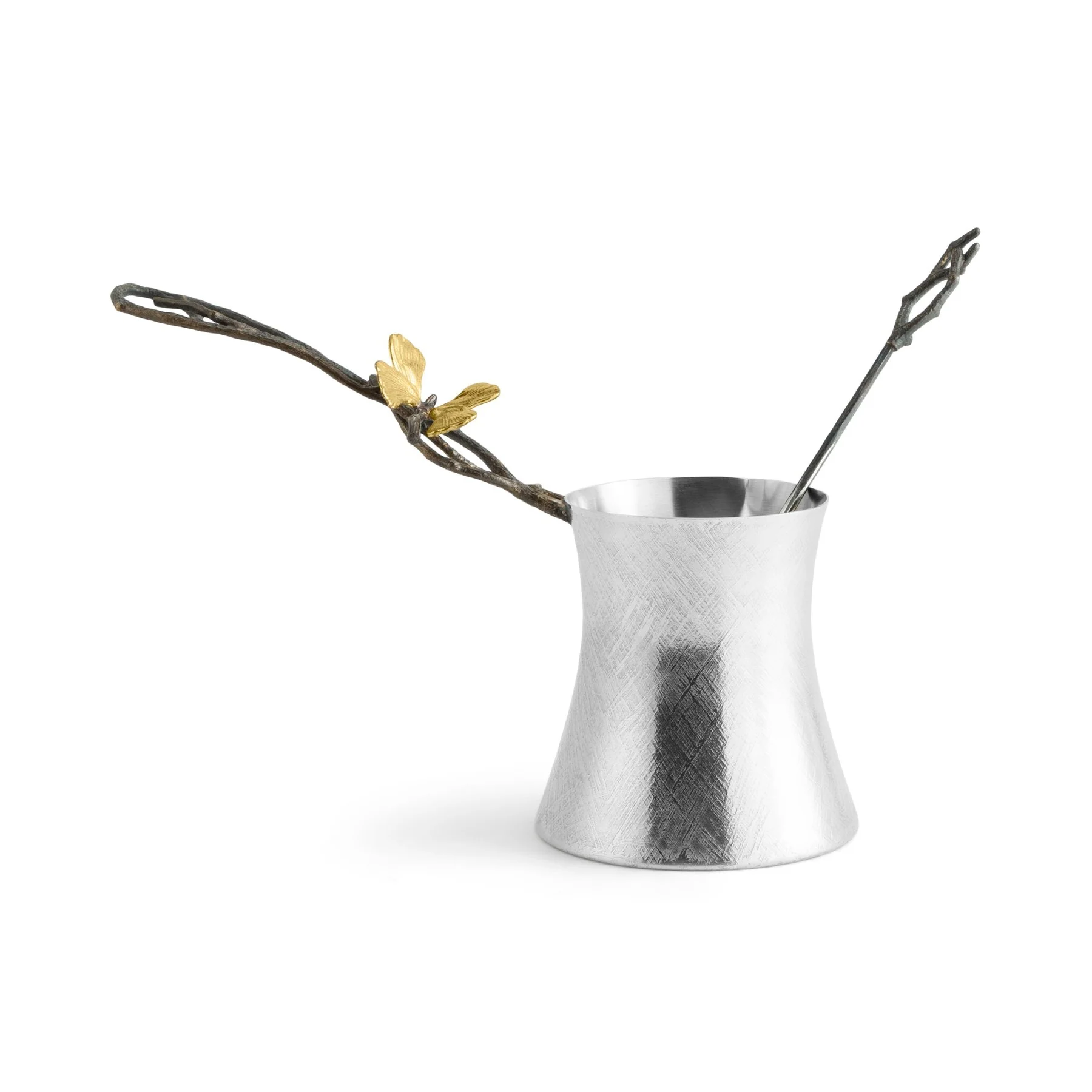 Michael Aram Butterfly Ginkgo Large Coffee Pot w/ Spoon - Image 3