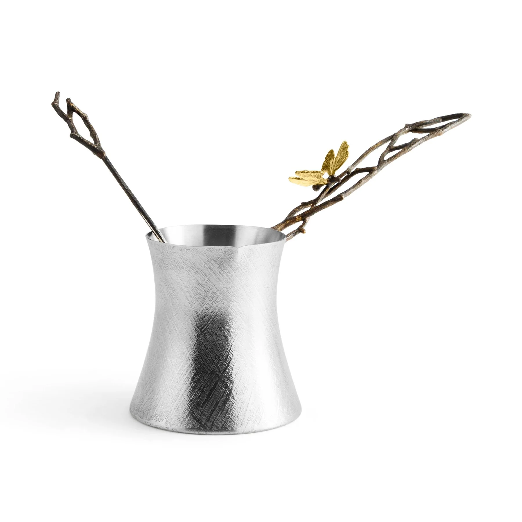 Michael Aram Butterfly Ginkgo Large Coffee Pot w/ Spoon - Image 4