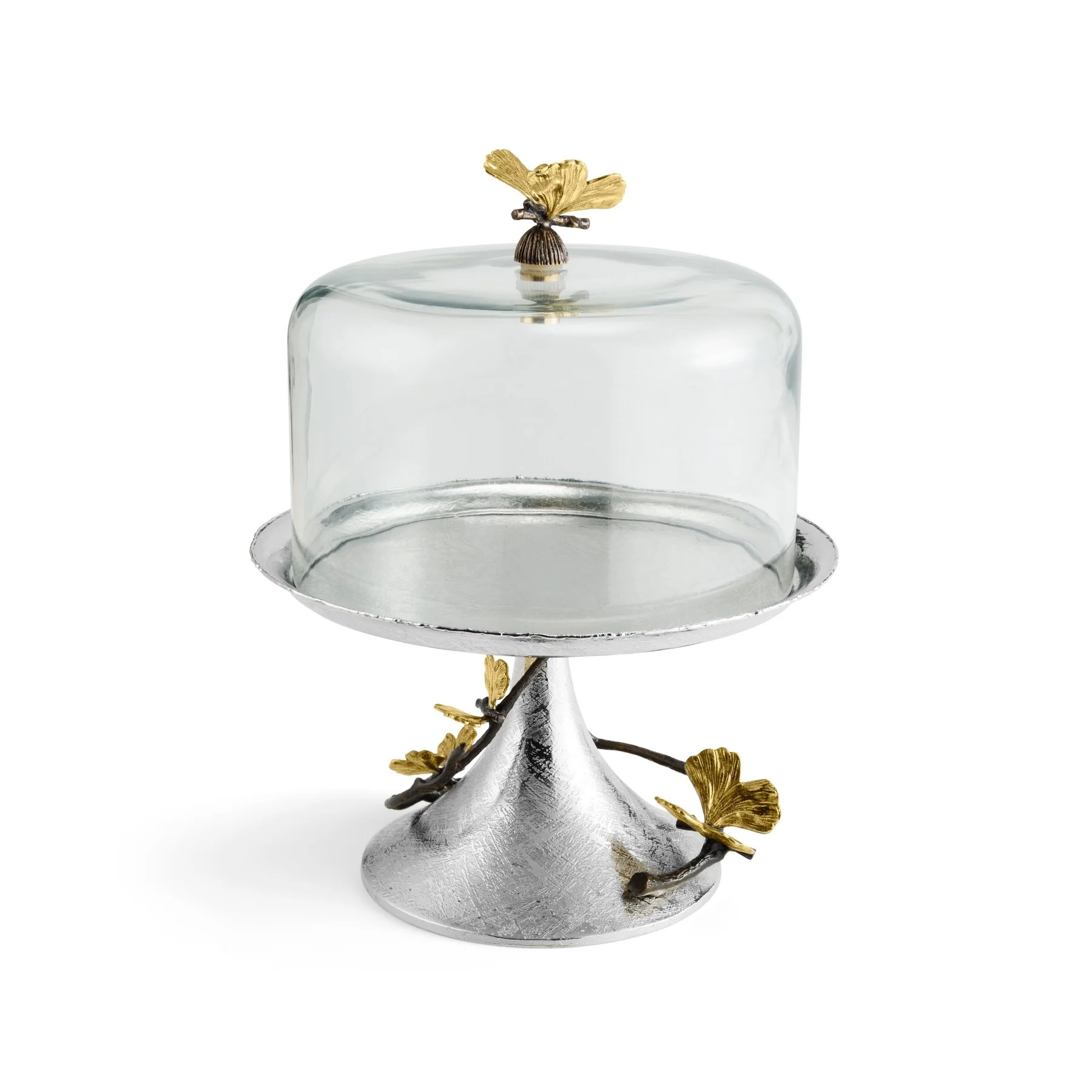 Michael Aram Butterfly Ginkgo Pastry Dish w/ Dome - Image 5