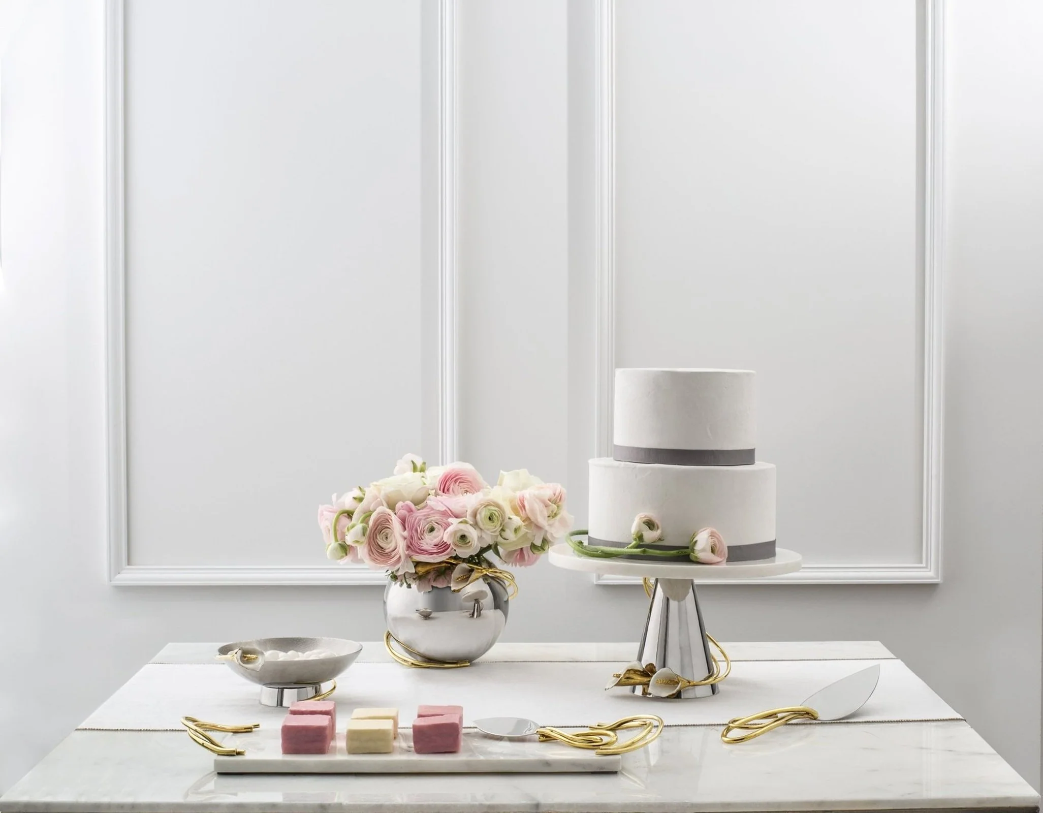 Michael Aram Calla Lily Rose Bowl Vase - Image 3