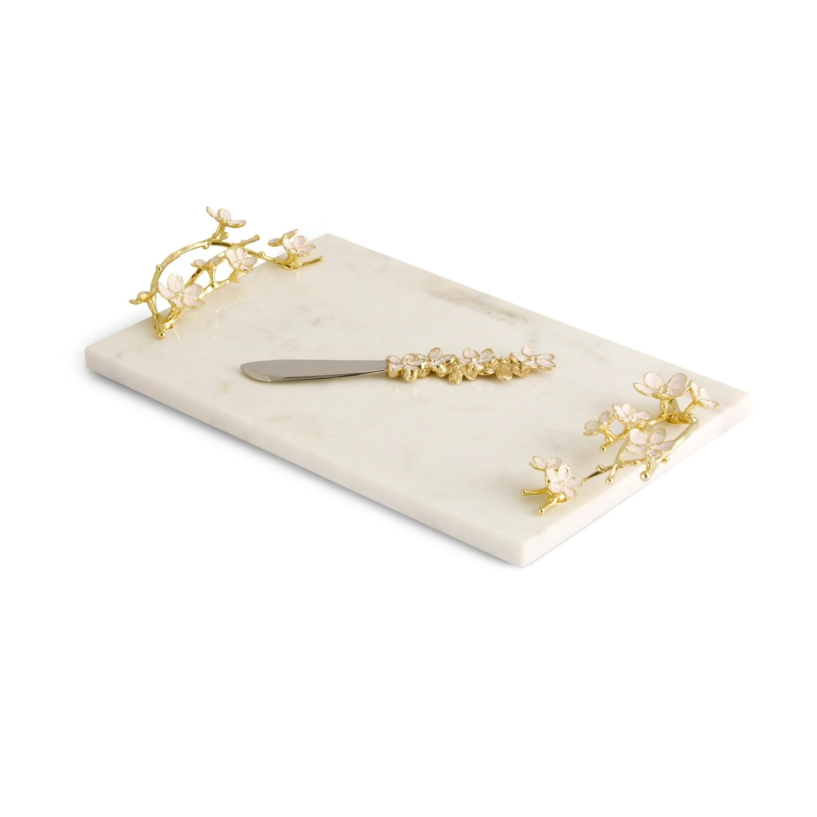 Michael Aram Cherry Blossom Small Cheese Board with Spreader - Image 2