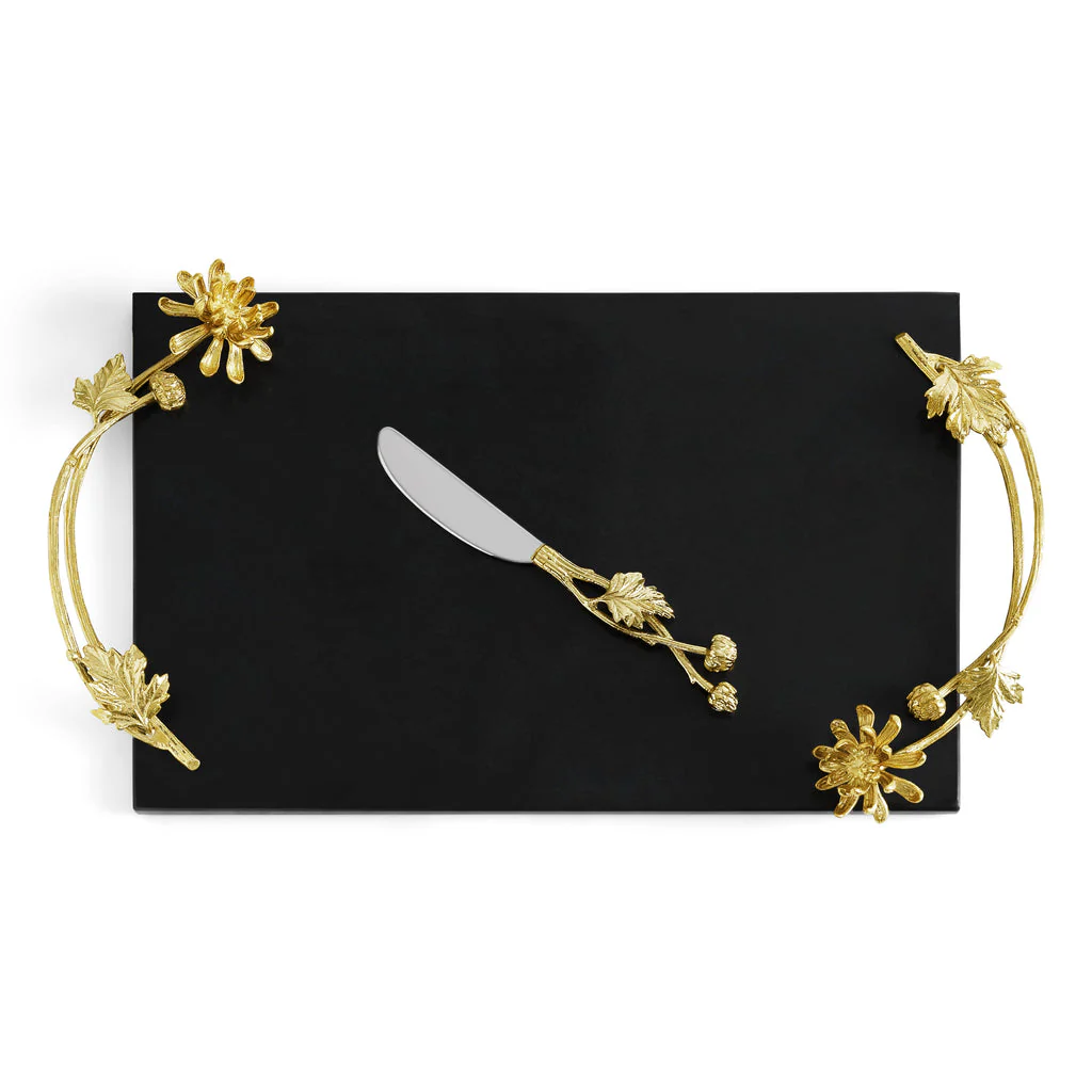 Michael Aram Dahlia Cheeseboard with Knife - Image 4