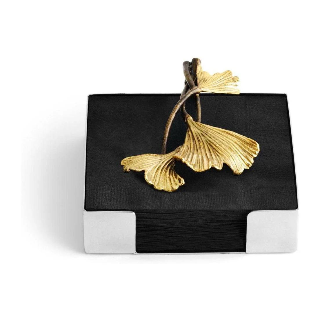 Michael Aram Golden Ginkgo Cocktail Napkin Holder - Image 4