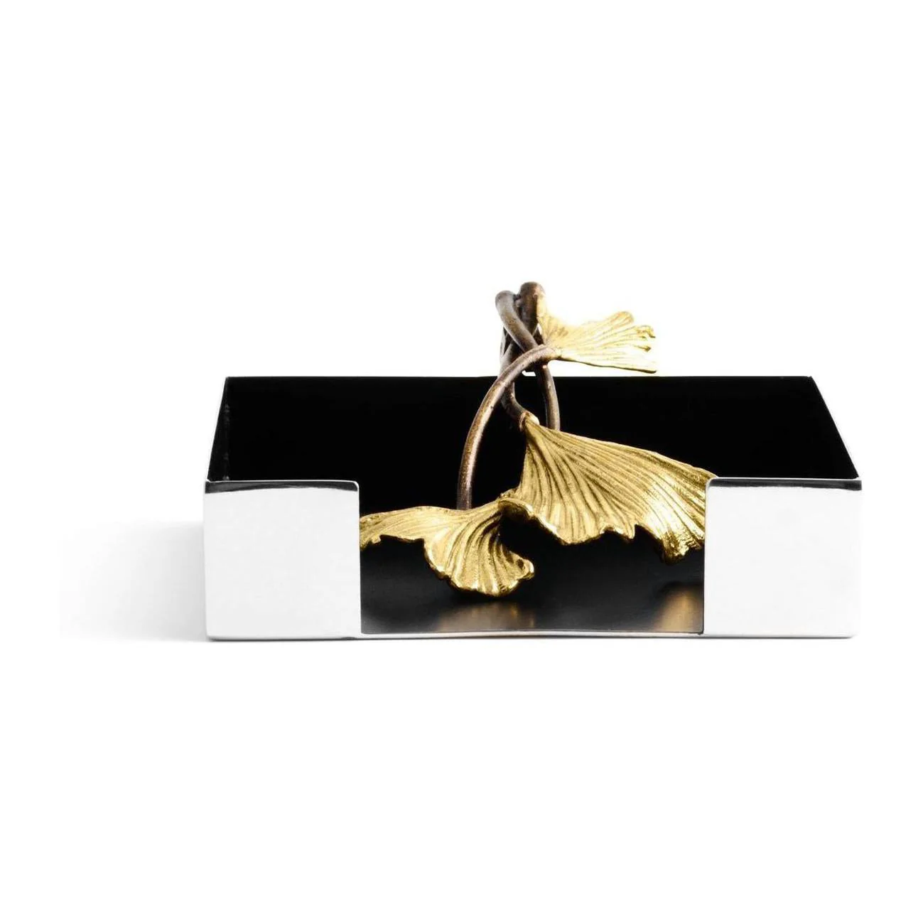Michael Aram Golden Ginkgo Cocktail Napkin Holder - Image 5