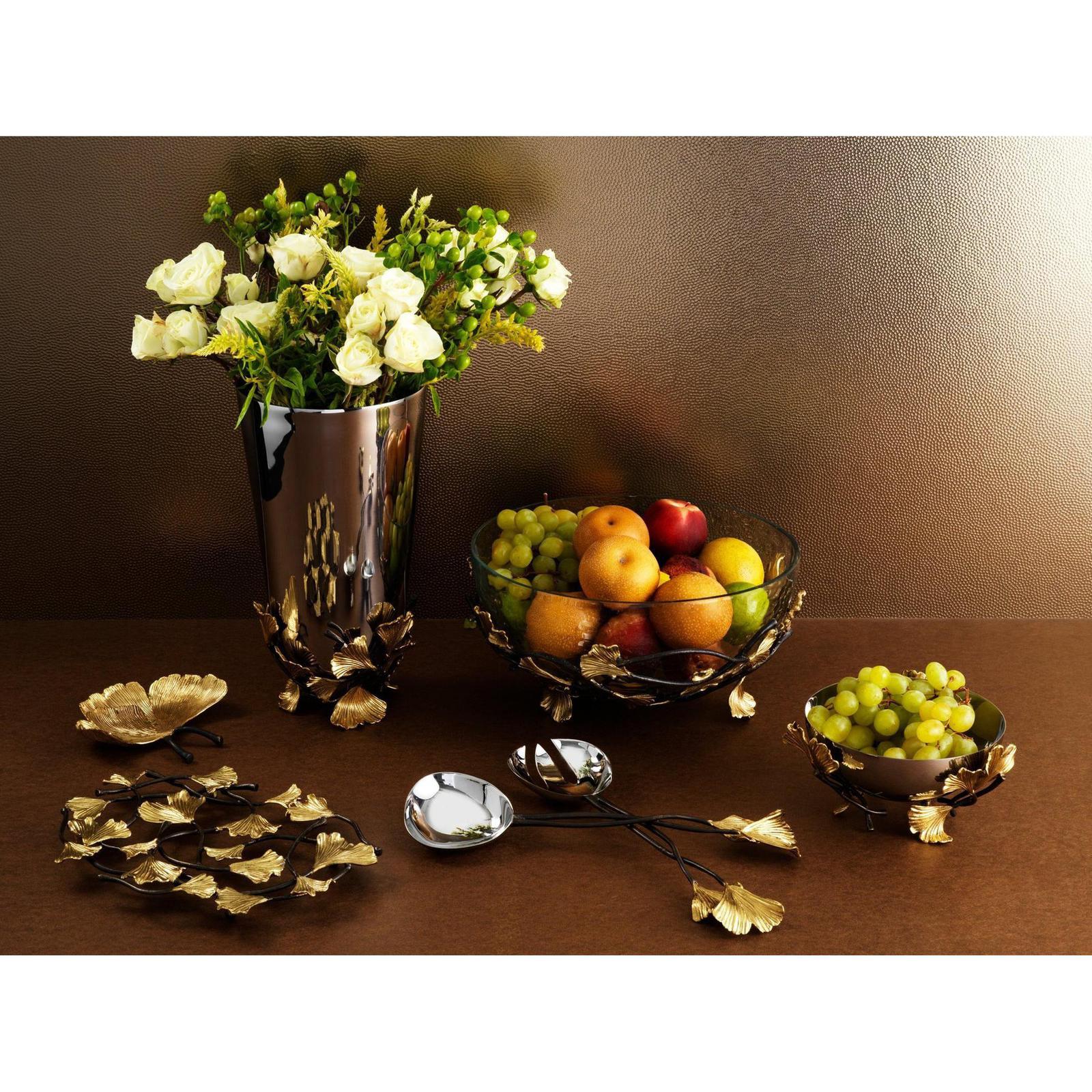 Michael Aram Golden Ginkgo Serving Set - Image 3