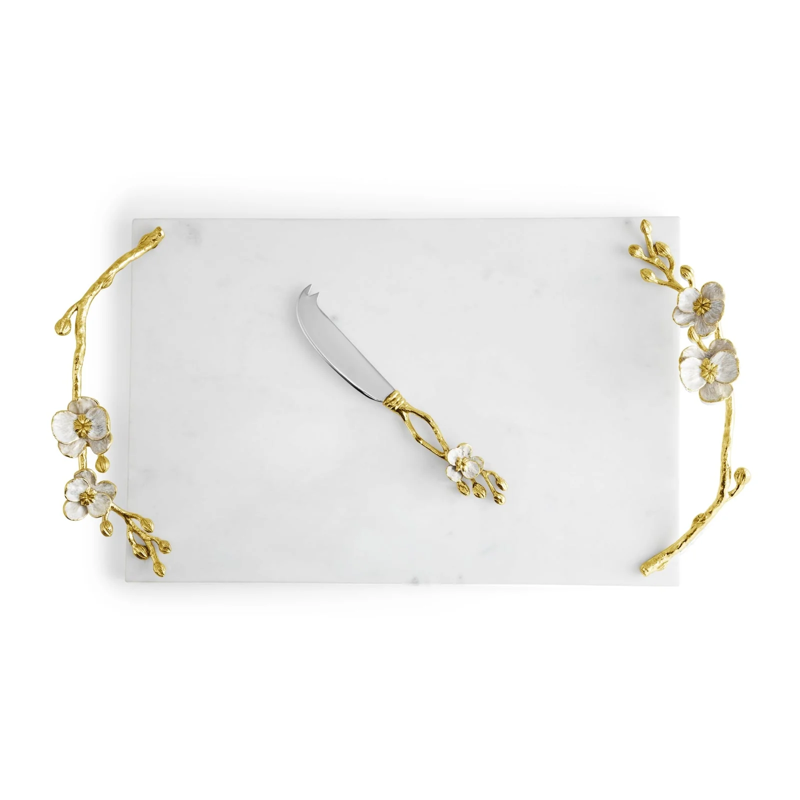 Michael Aram Orchid Large Cheese Board with Knife - Image 5