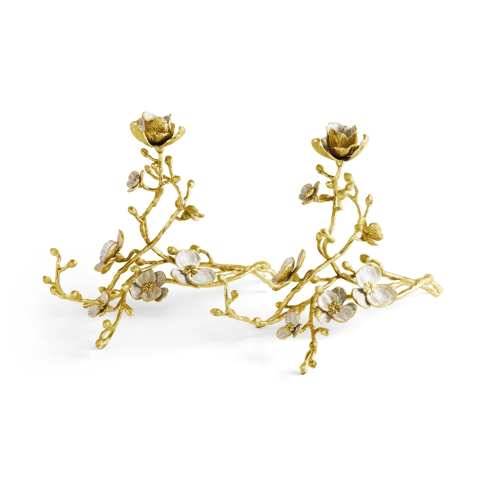 Michael Aram Orchid Sculptural Candleholders - Set of 2 - Image 3