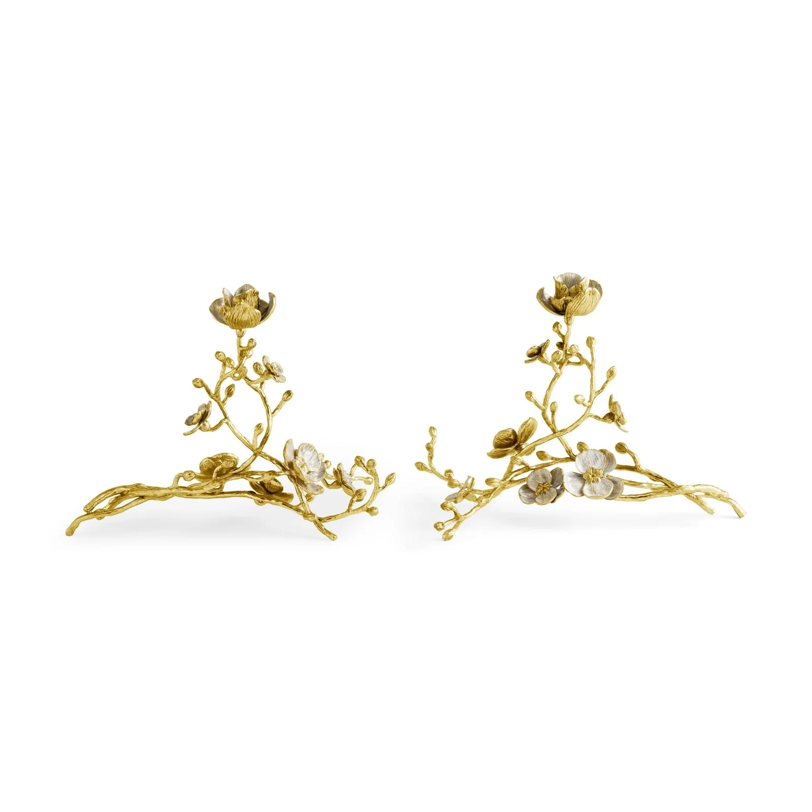 Michael Aram Orchid Sculptural Candleholders - Set of 2 - Image 4
