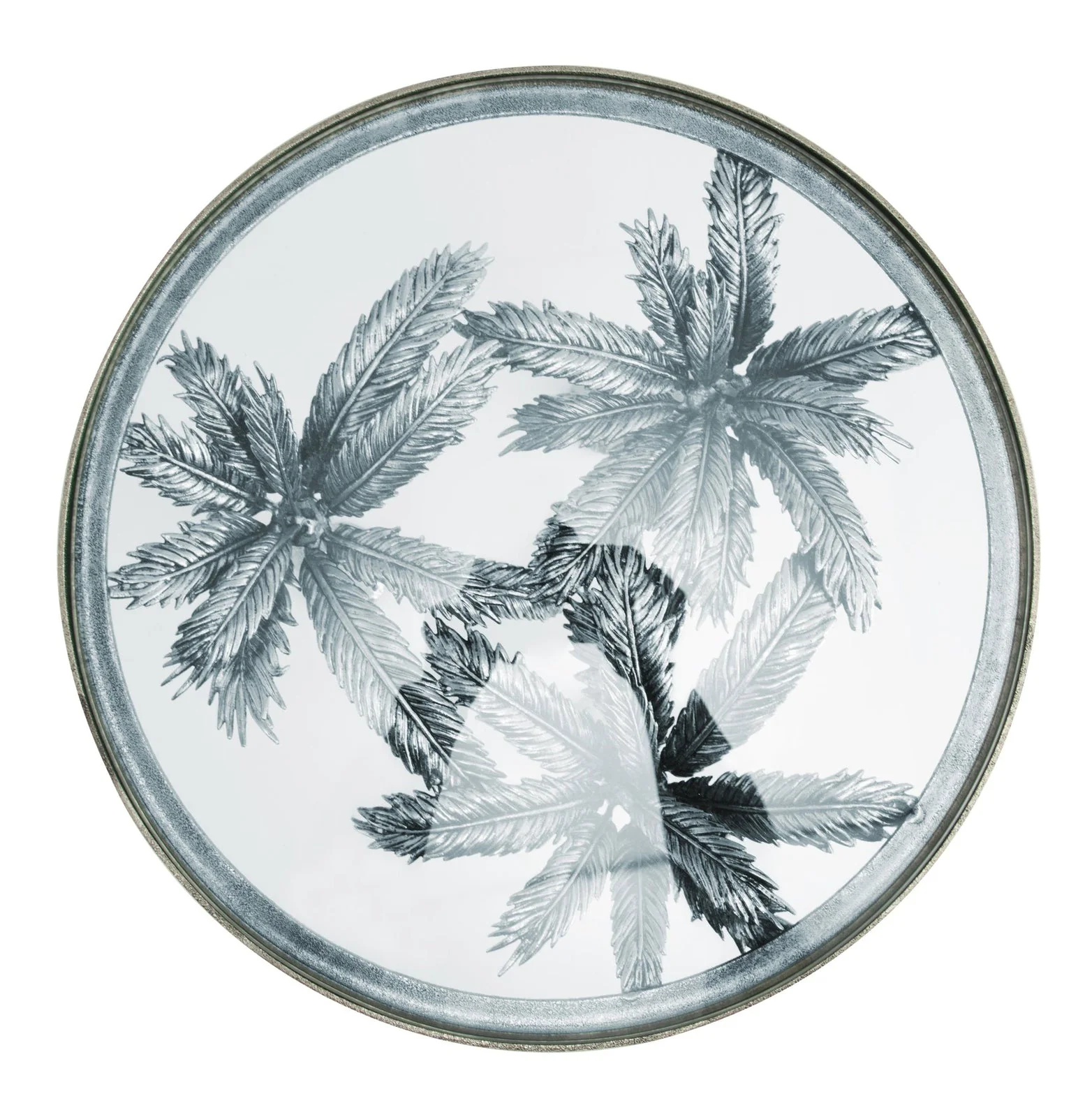 Michael Aram Palm Accent Table Nickel - Image 2