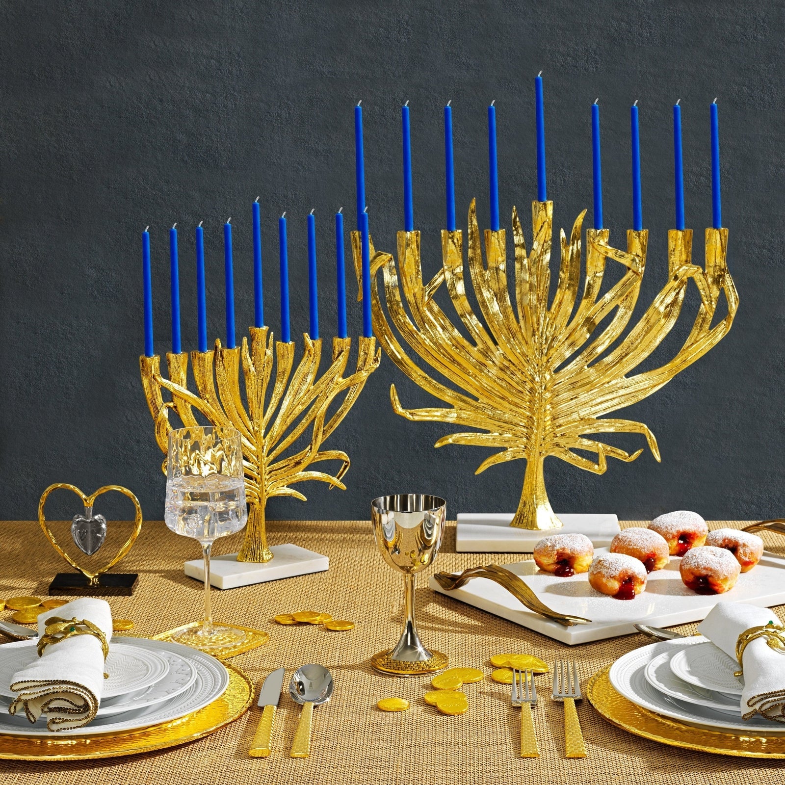 Michael Aram Palm Small Menorah - Image 2