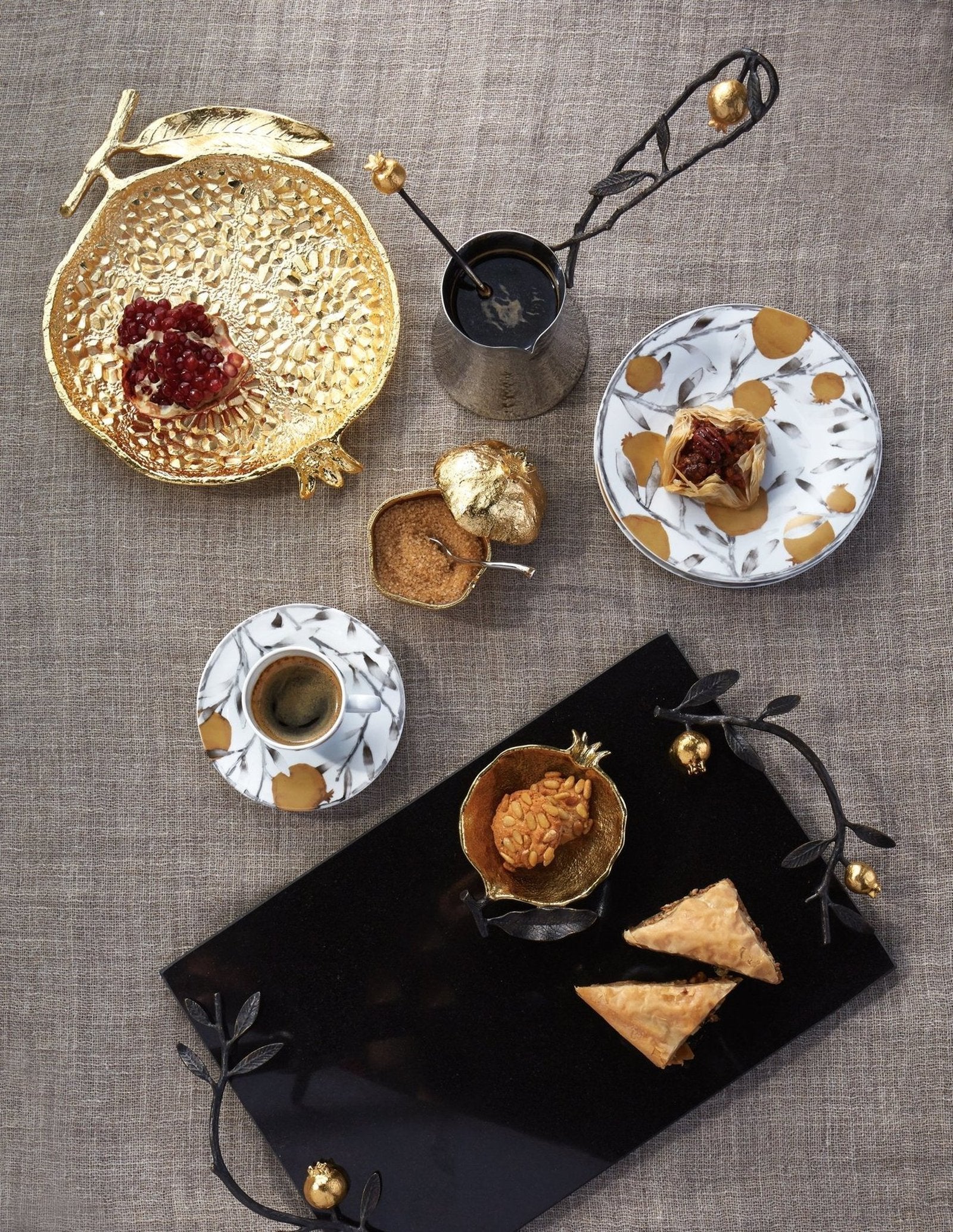 Michael Aram Pomegranate Cheese Board With Knife - Image 2