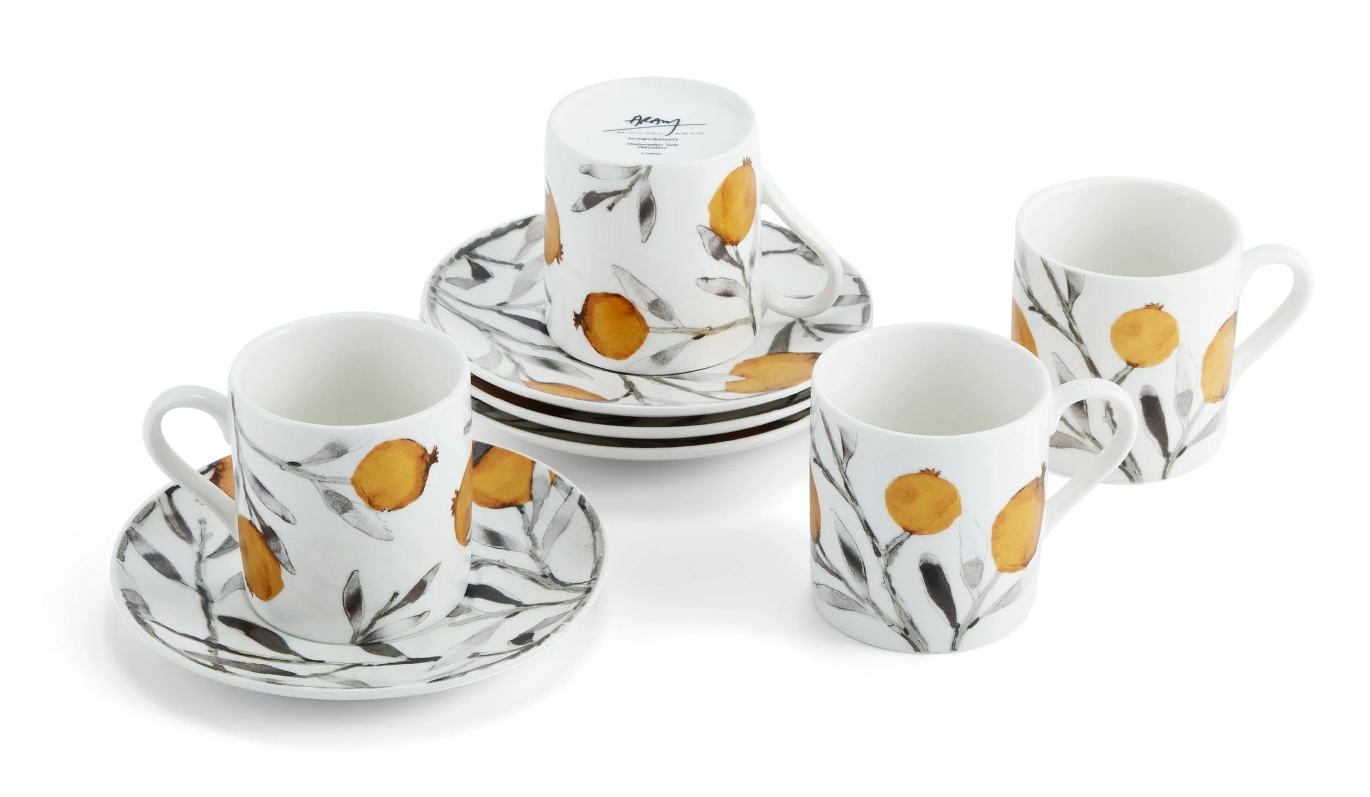 Michael Aram Pomegranate Coffee Pot & Demitasse Set - Image 3