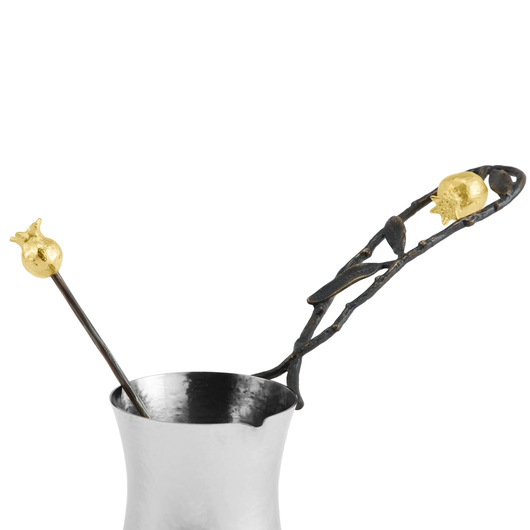 Michael Aram Pomegranate Coffee Pot W/Spoon - Image 3