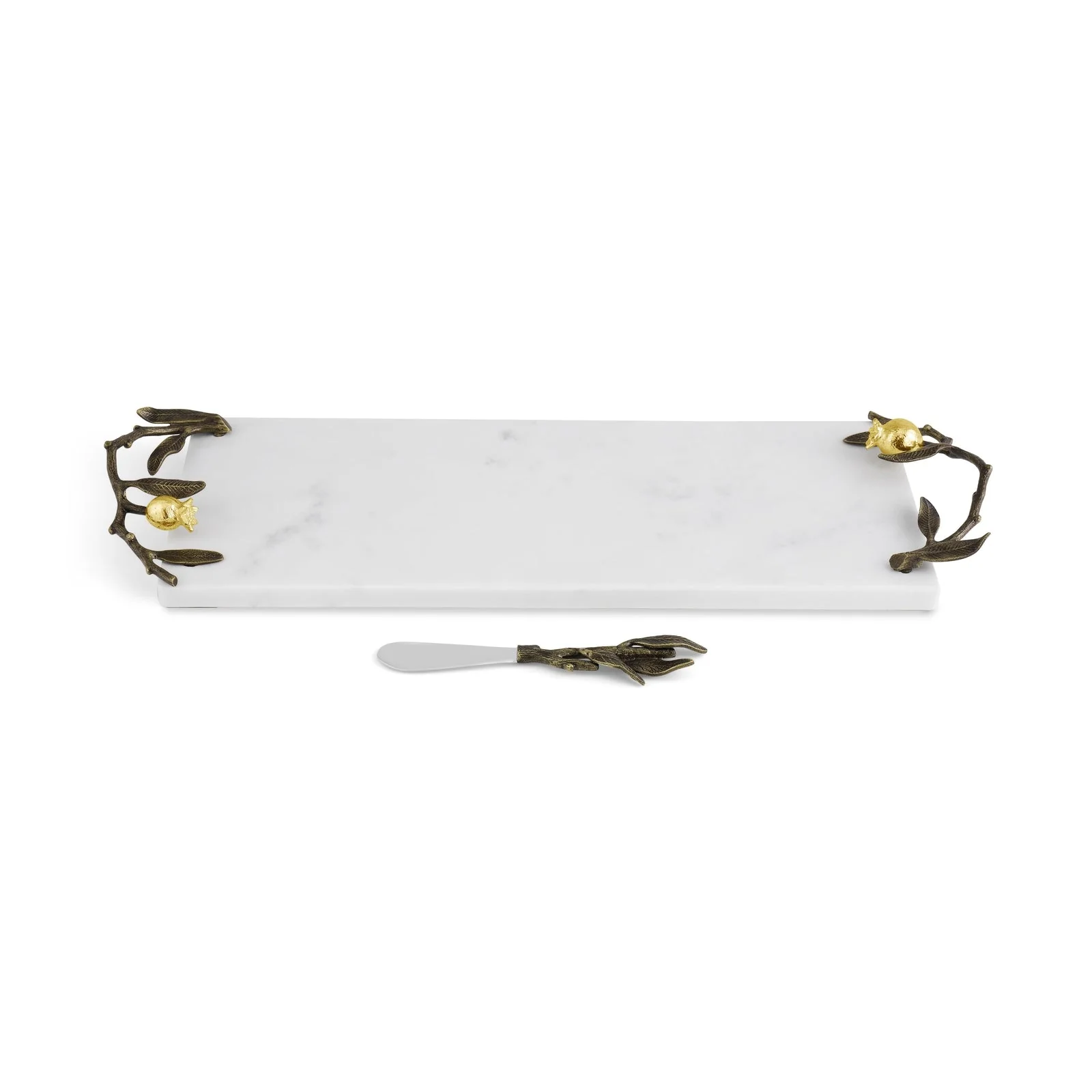 Michael Aram Pomegranate Small Cheese Board with Knife - Image 2