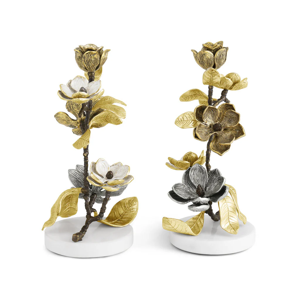 Michael Aram Vintage Bloom Candleholders - Set of 2 - Image 2
