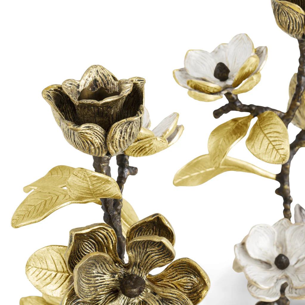 Michael Aram Vintage Bloom Candleholders - Set of 2 - Image 3