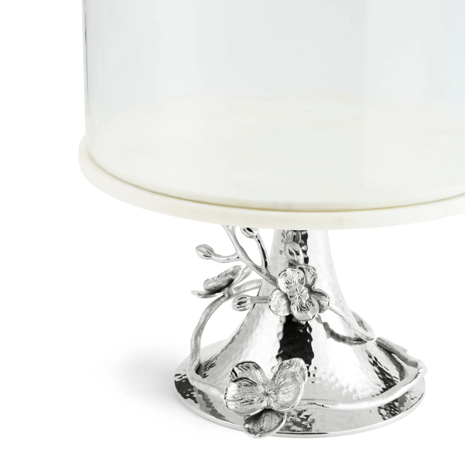 Michael Aram White Orchid Cake Stand w/ Dome - Image 4
