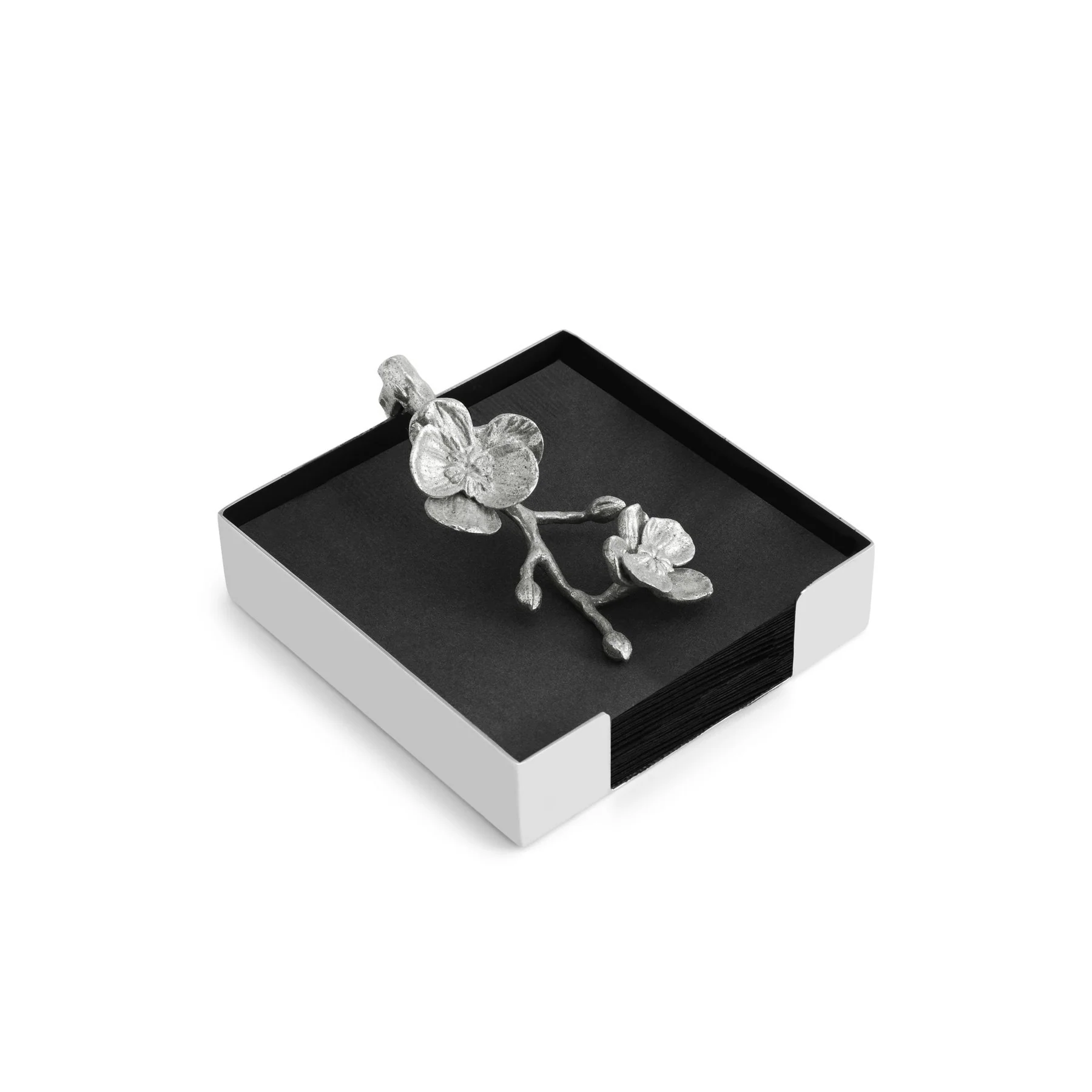 Michael Aram White Orchid Cocktail Napkin Holder - Image 3