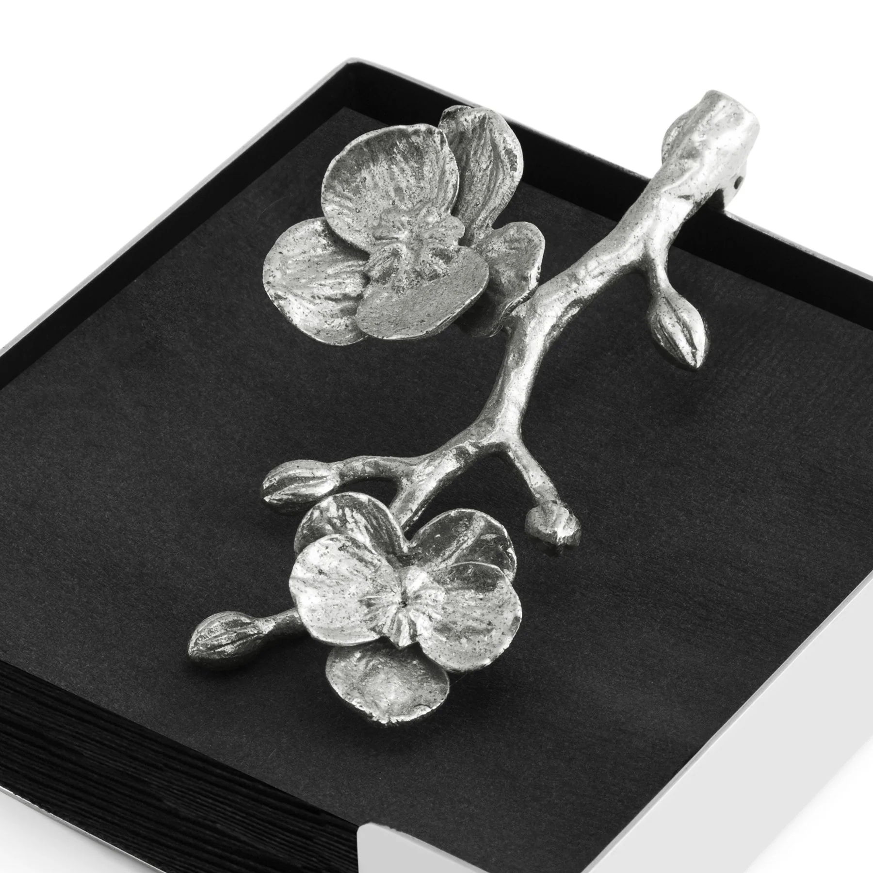 Michael Aram White Orchid Cocktail Napkin Holder - Image 4