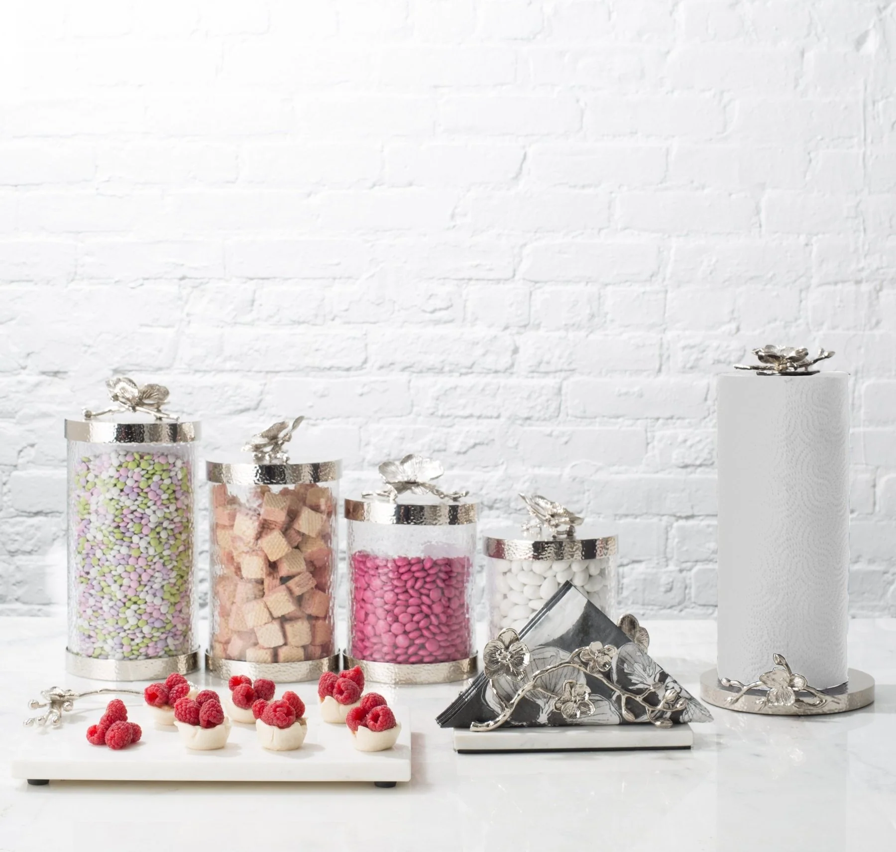 Michael Aram White Orchid Paper Towel Holder - Image 2