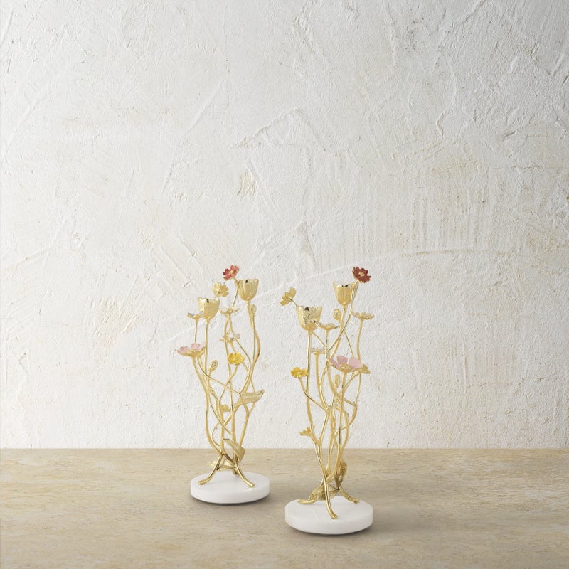 Michael Aram Wildflowers Candleholders (Set of 2) - Image 2