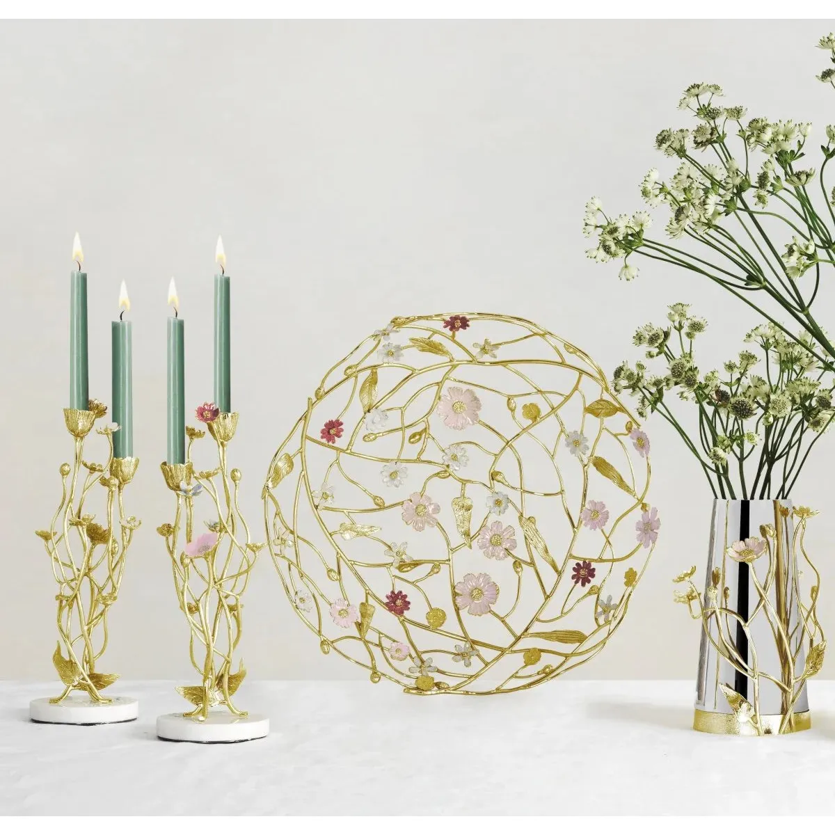 Michael Aram Wildflowers Candleholders (Set of 2) - Image 4