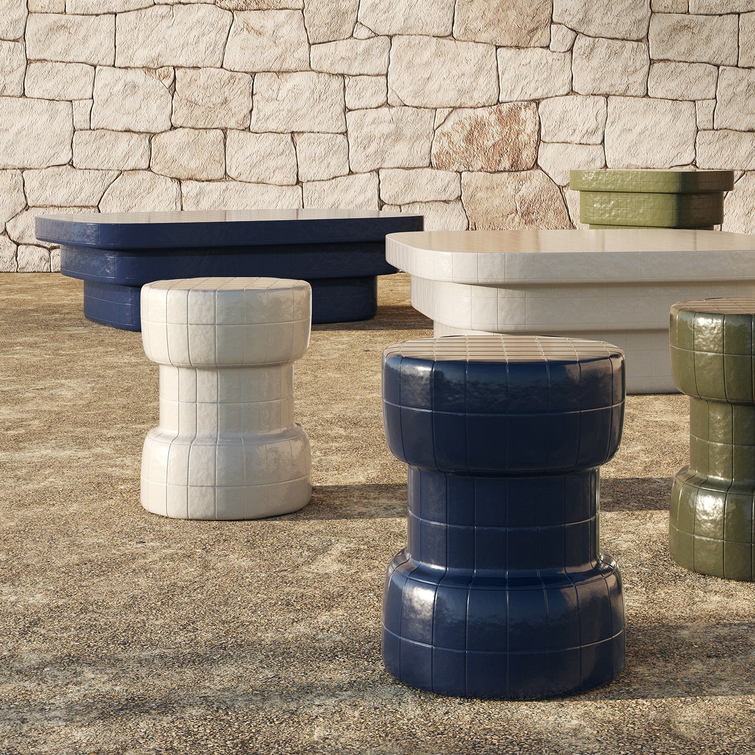 Moretti Outdoor Stool - Image 2