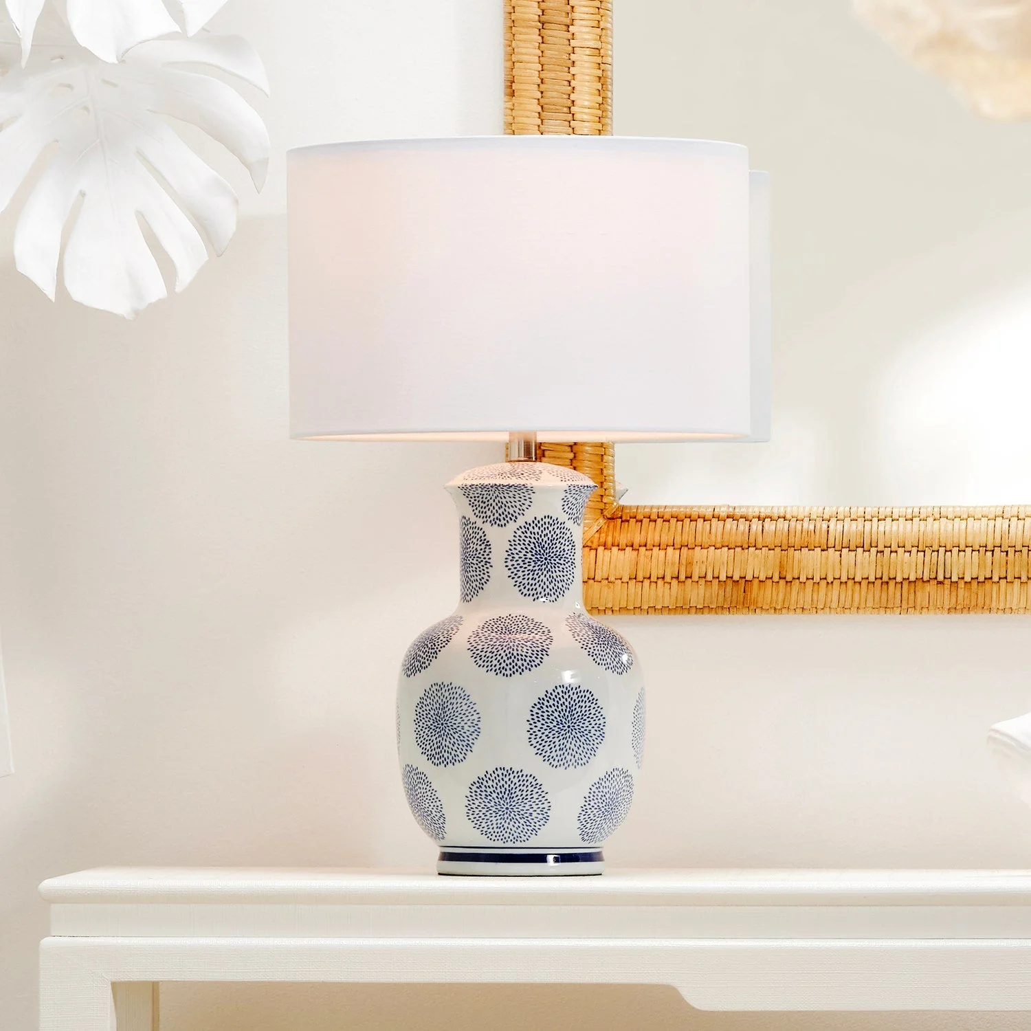 Neya Rectangular Rattan Mirror - Image 5