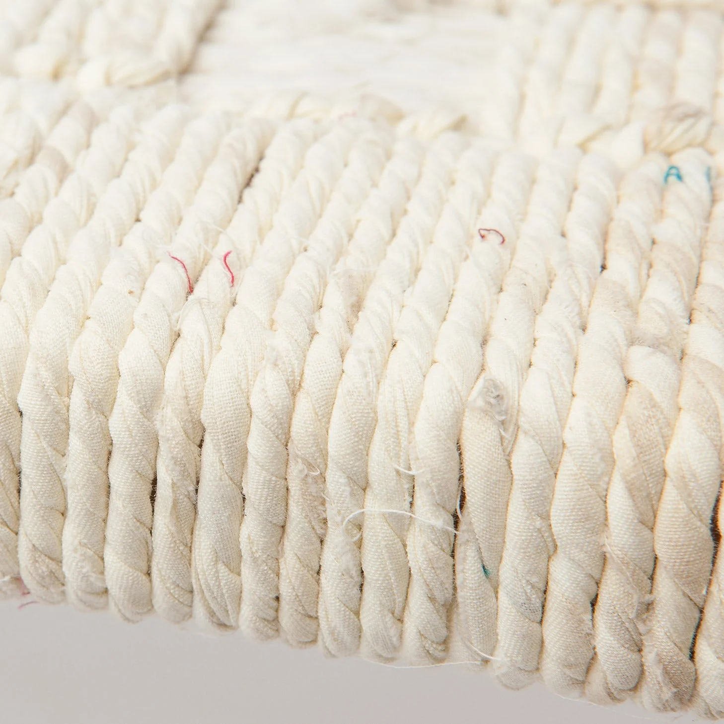 Nico White Fabric Bench - Image 4