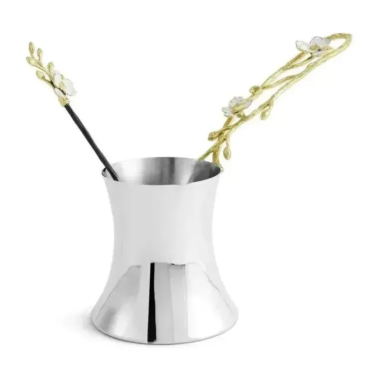 Michael Aram Orchid Coffee Pot with Spoon - Image 2