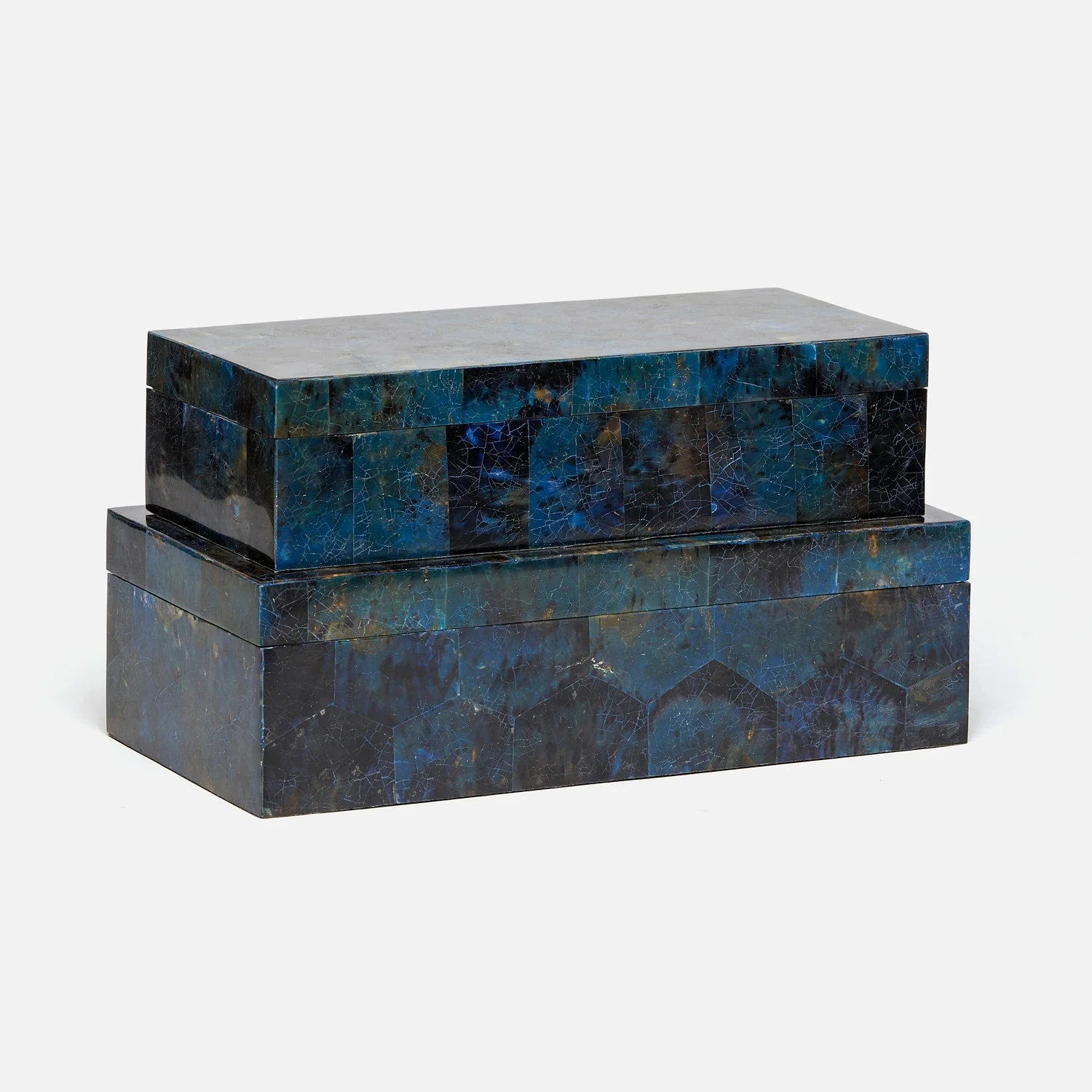 Palma Leaf Shell Box - Set of 2 - Image 2