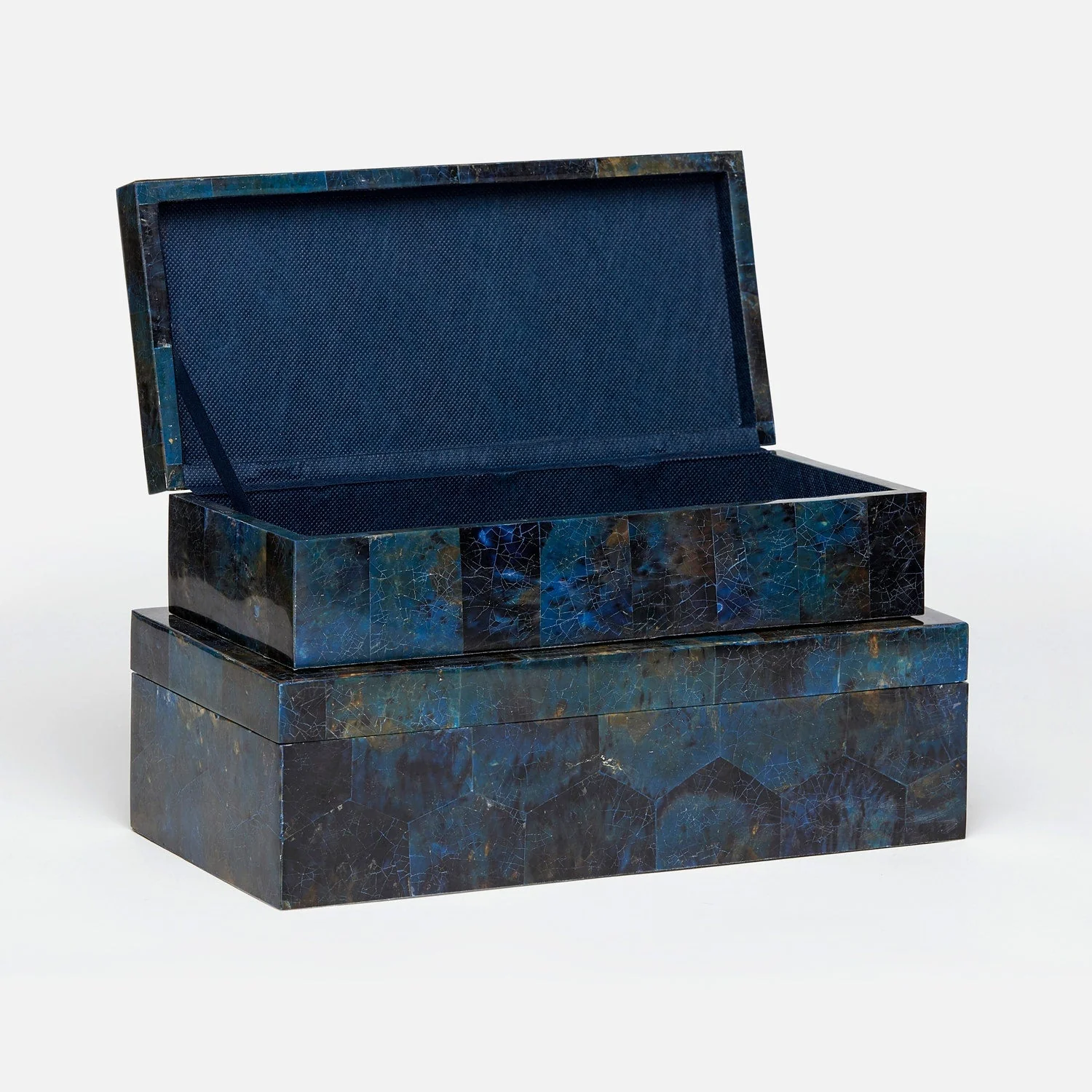 Palma Leaf Shell Box - Set of 2 - Image 3