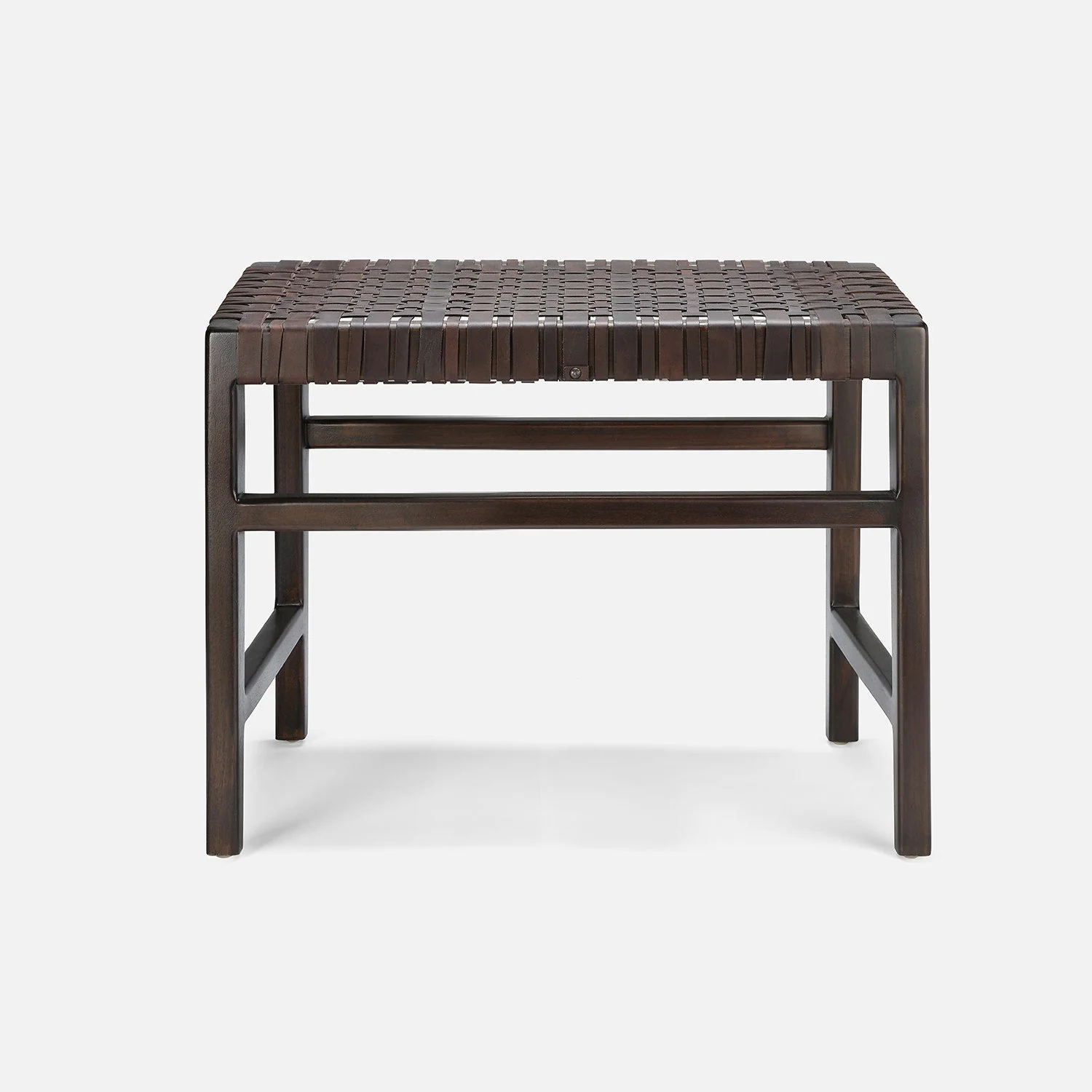 Percy Full-Grain Leather Bench - Image 11