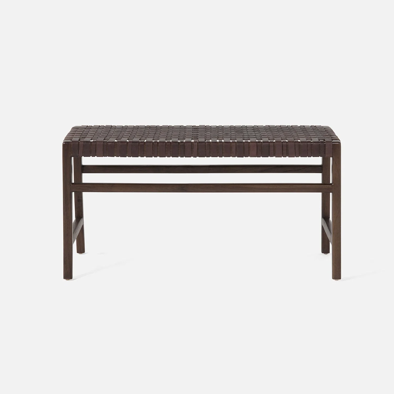 Percy Full-Grain Leather Bench - Image 13