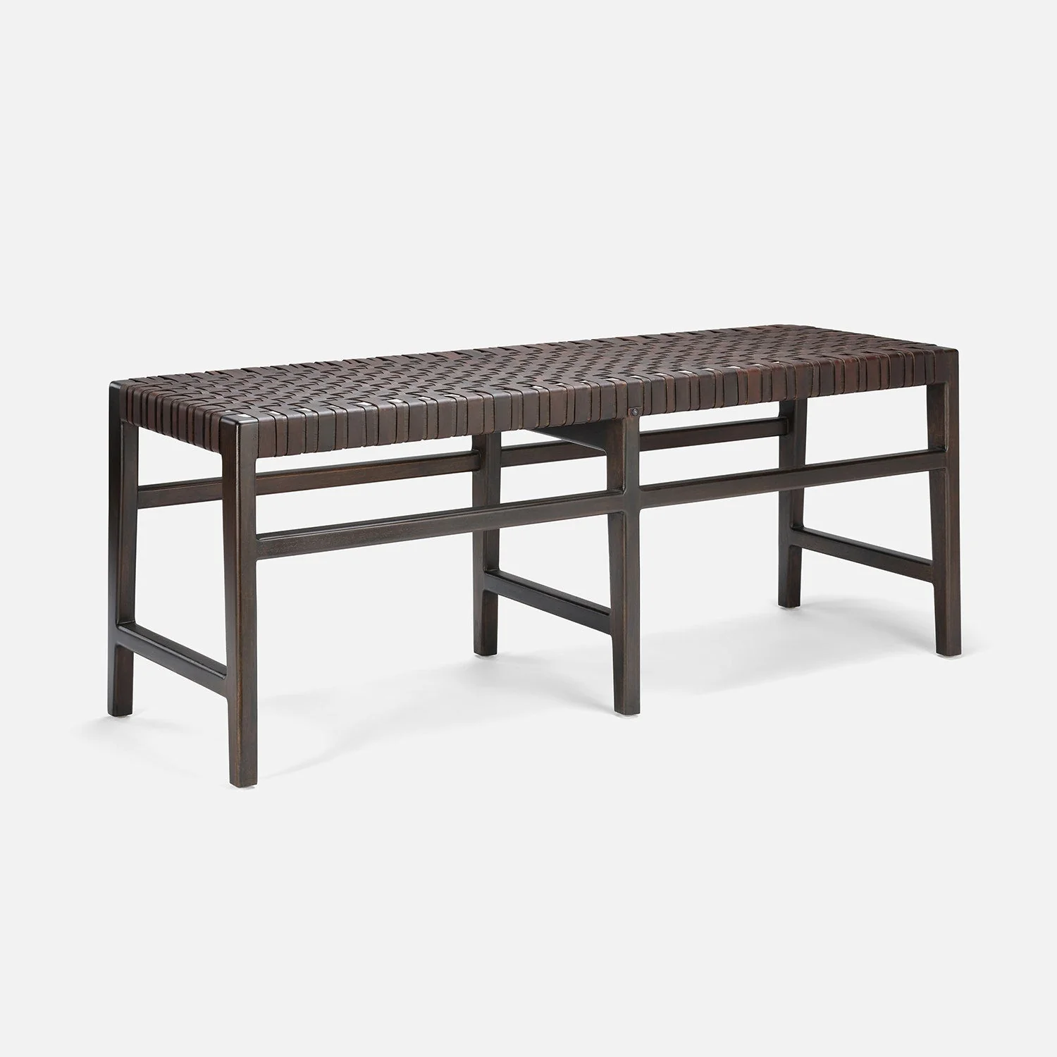 Percy Full-Grain Leather Bench - Image 14