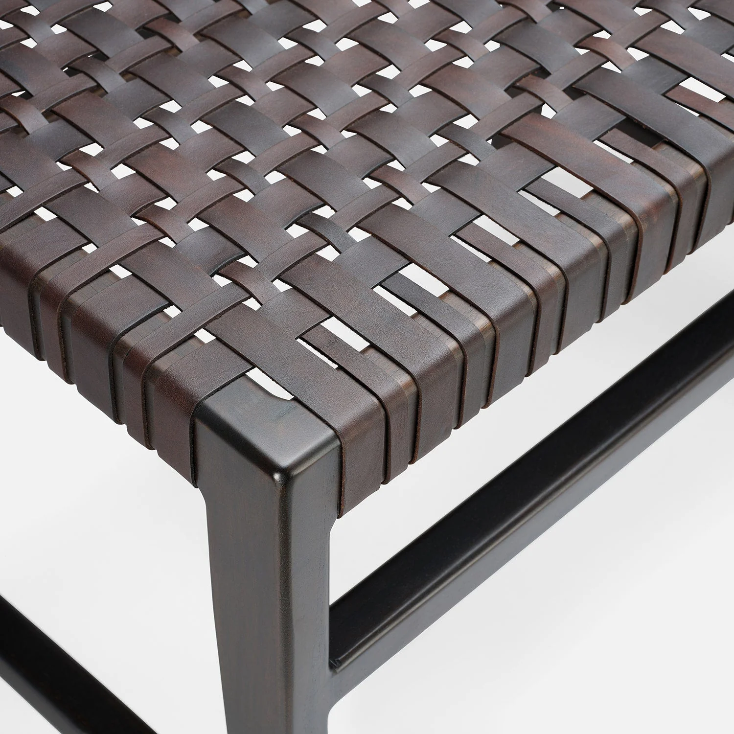 Percy Full-Grain Leather Bench - Image 18