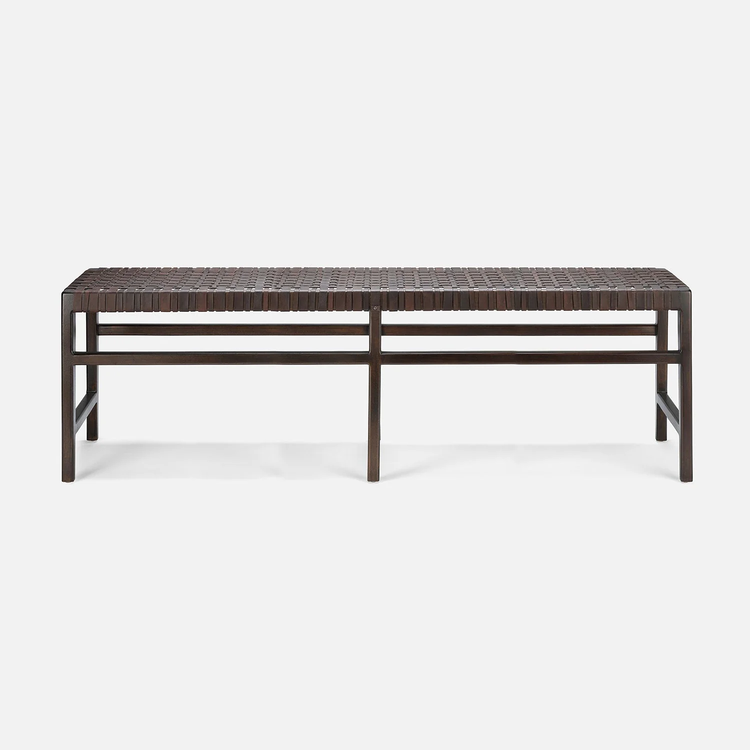 Percy Full-Grain Leather Bench - Image 22