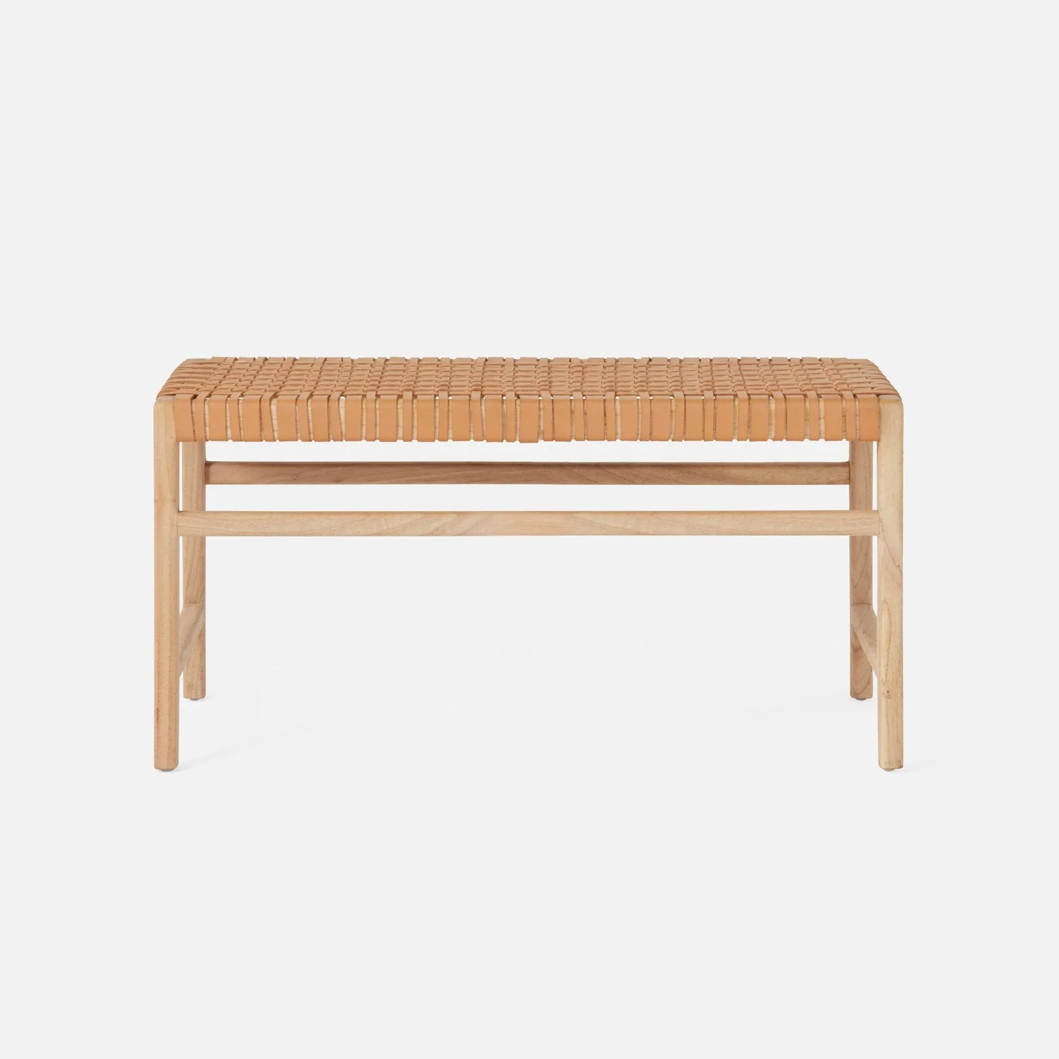 Percy Full-Grain Leather Bench - Image 23